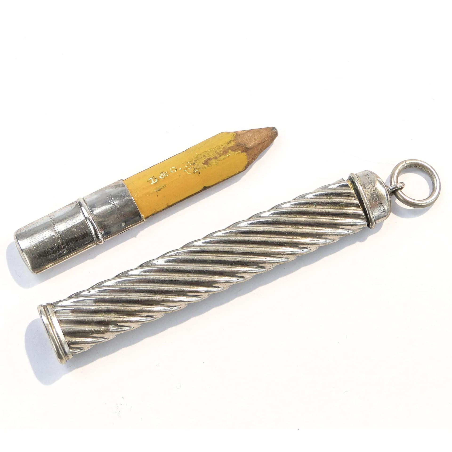 Pencil Case, Art Nouveau, silver nickel-plated brass, Western Europe, early 20th c. - 24985