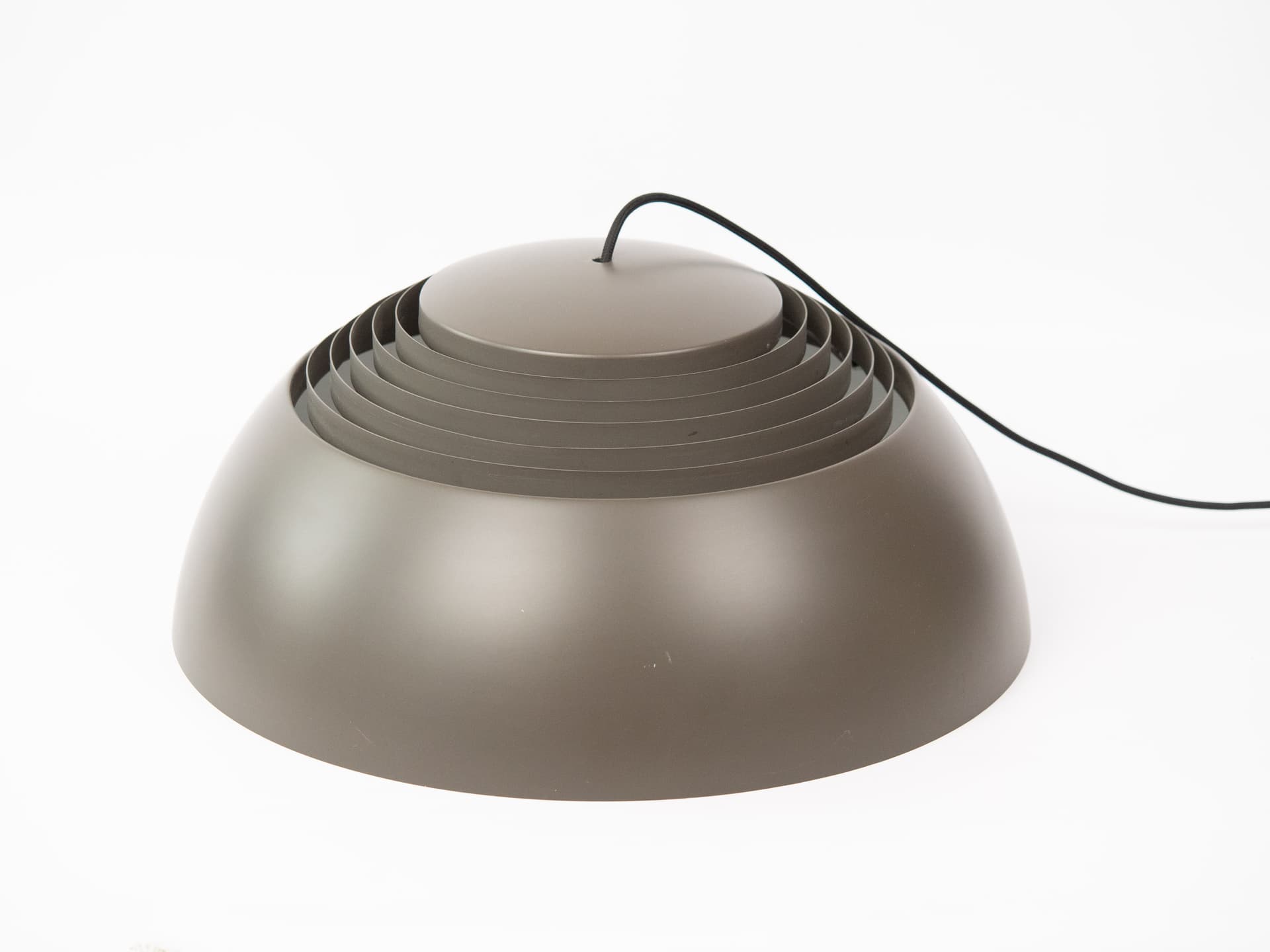 Pendant Lamp AJ Royal 500, grey aluminum, by A. Jacobsen, Louis Poulsen, Denmark, 1970s. - 334092