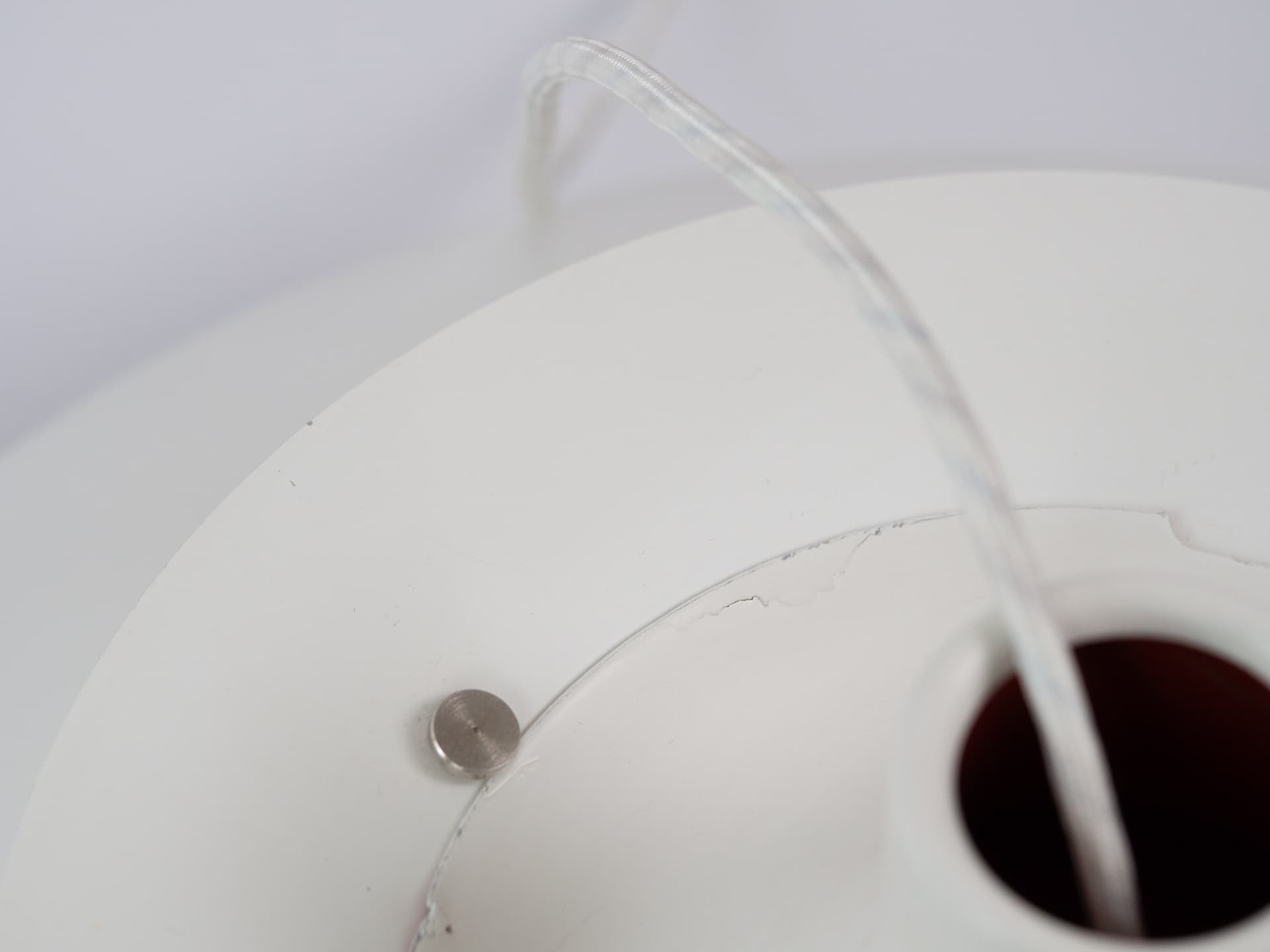 Pendant lamp PH 5, white, metal, by P. Henningsen, Louis Poulsen, Denmark, 1980s. - 334151