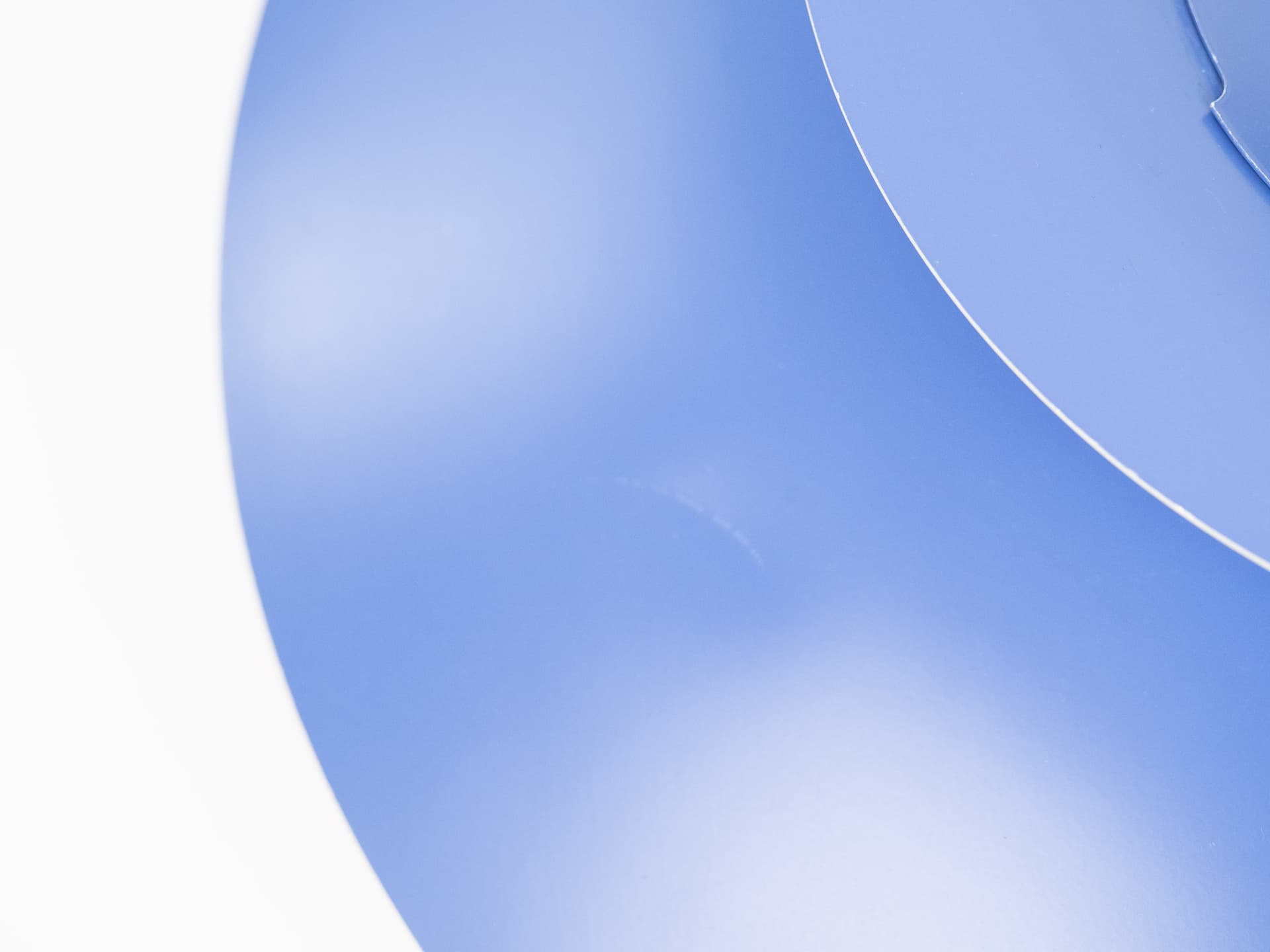 Pendant lamp PH 5, blue and white aluminum, by P. Henningsen, Louis Poulsen, Denmark, 1980s. - 334229