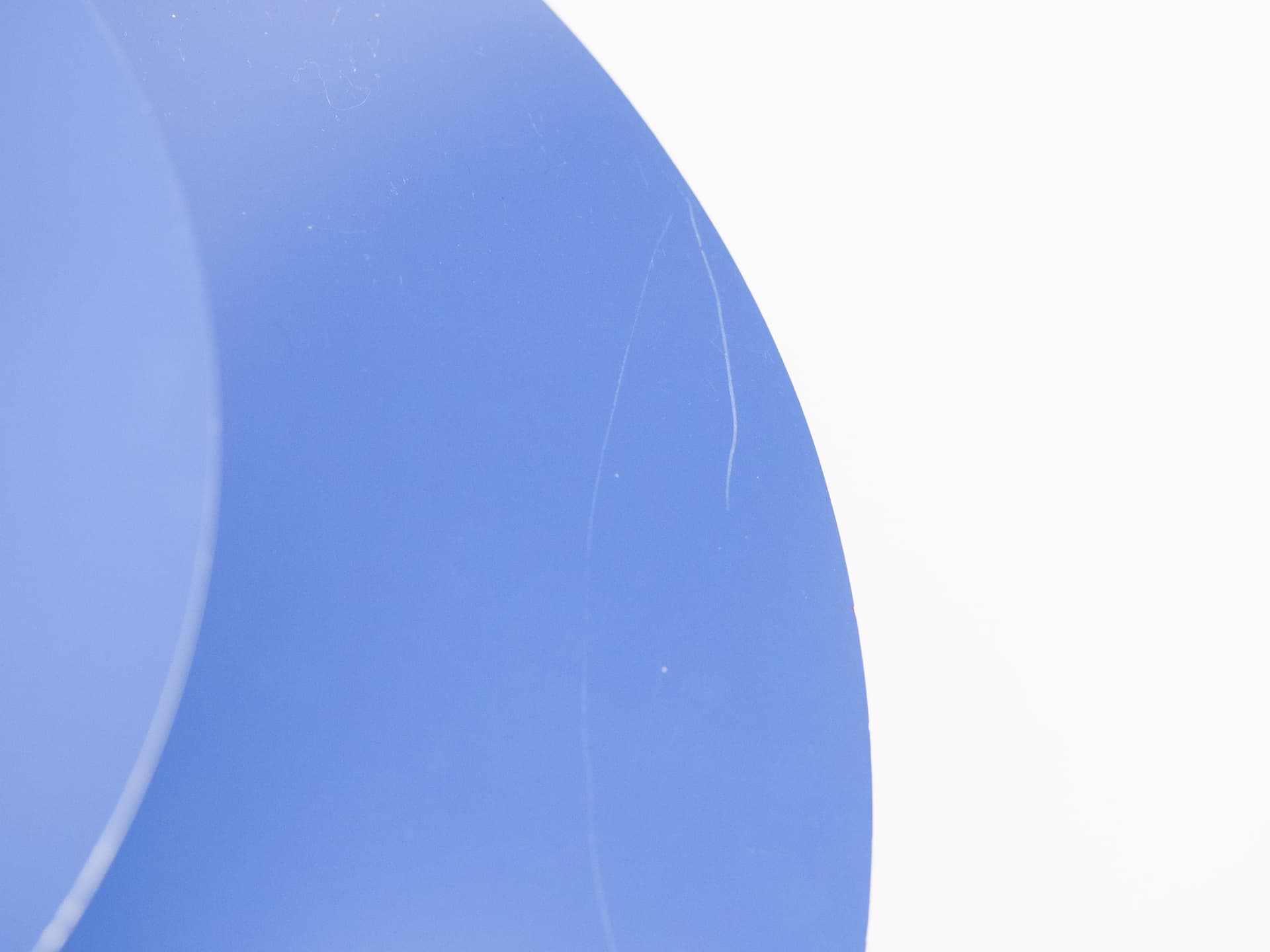 Pendant lamp PH 5, blue and white aluminum, by P. Henningsen, Louis Poulsen, Denmark, 1980s. - 334230