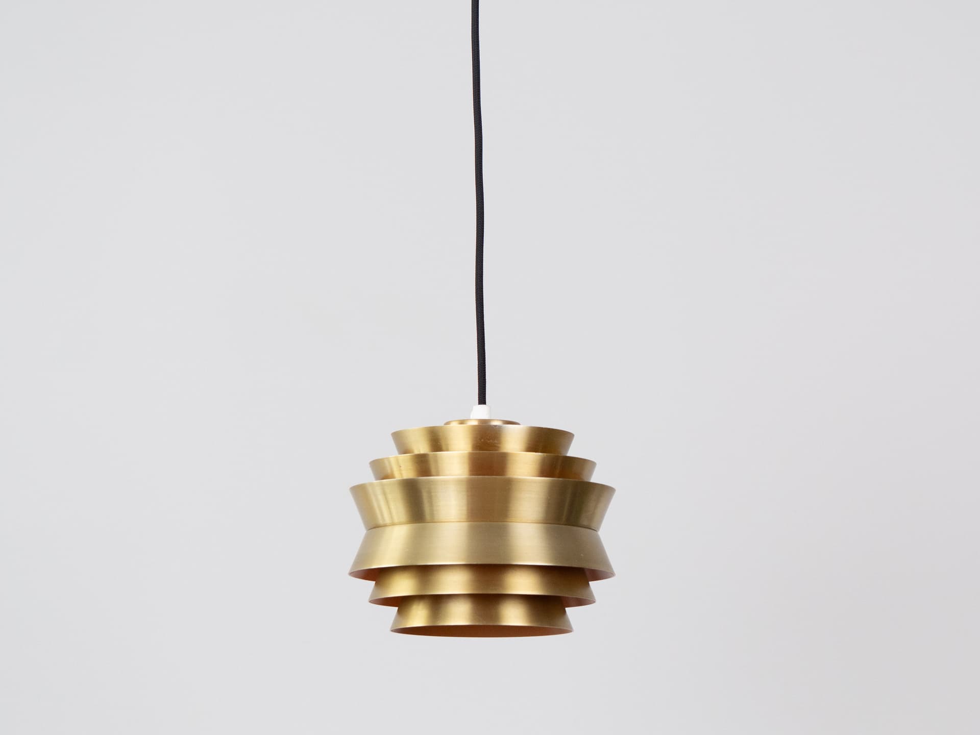 Pair of pendant lamps Trava, silver blue, metal, by C. Thore, Granhaga Metallindustri, Sweden, 1960s. - 334248