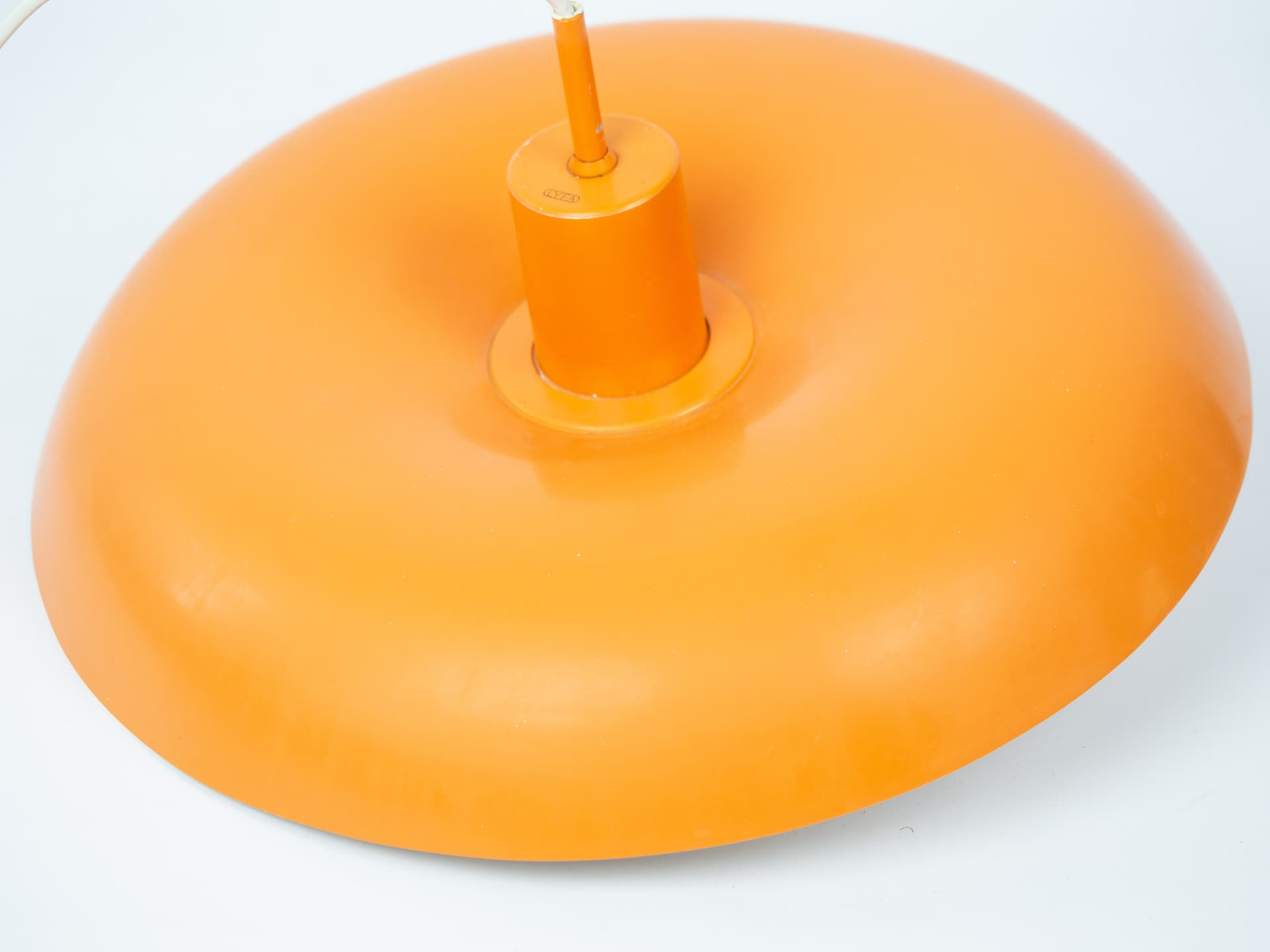 Pendant Lamp RA, orange metal, by P. Hein, Lyfa, Denmark, 1970s. - 334279