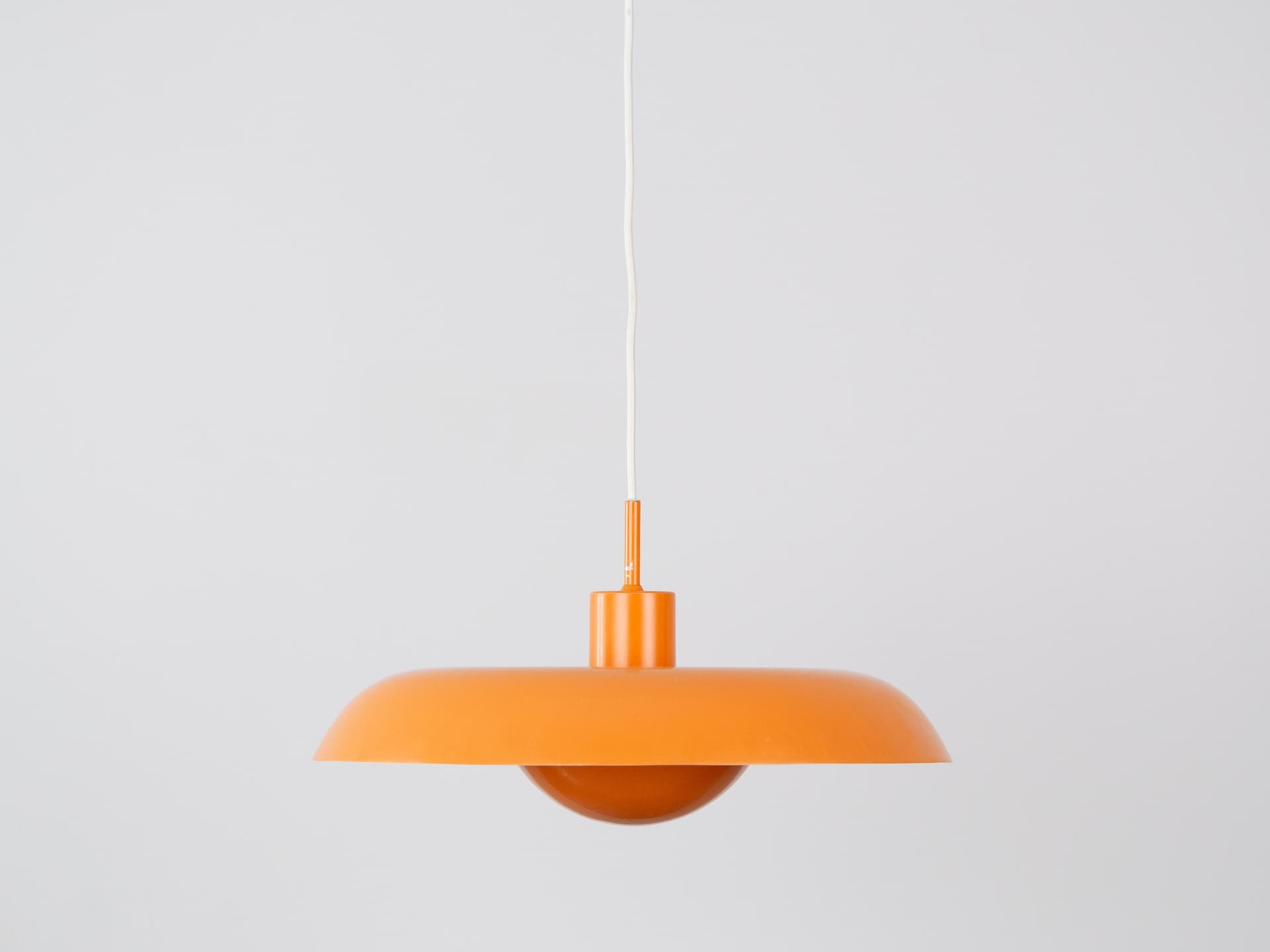 Pendant Lamp RA, orange metal, by P. Hein, Lyfa, Denmark, 1970s. - 334273