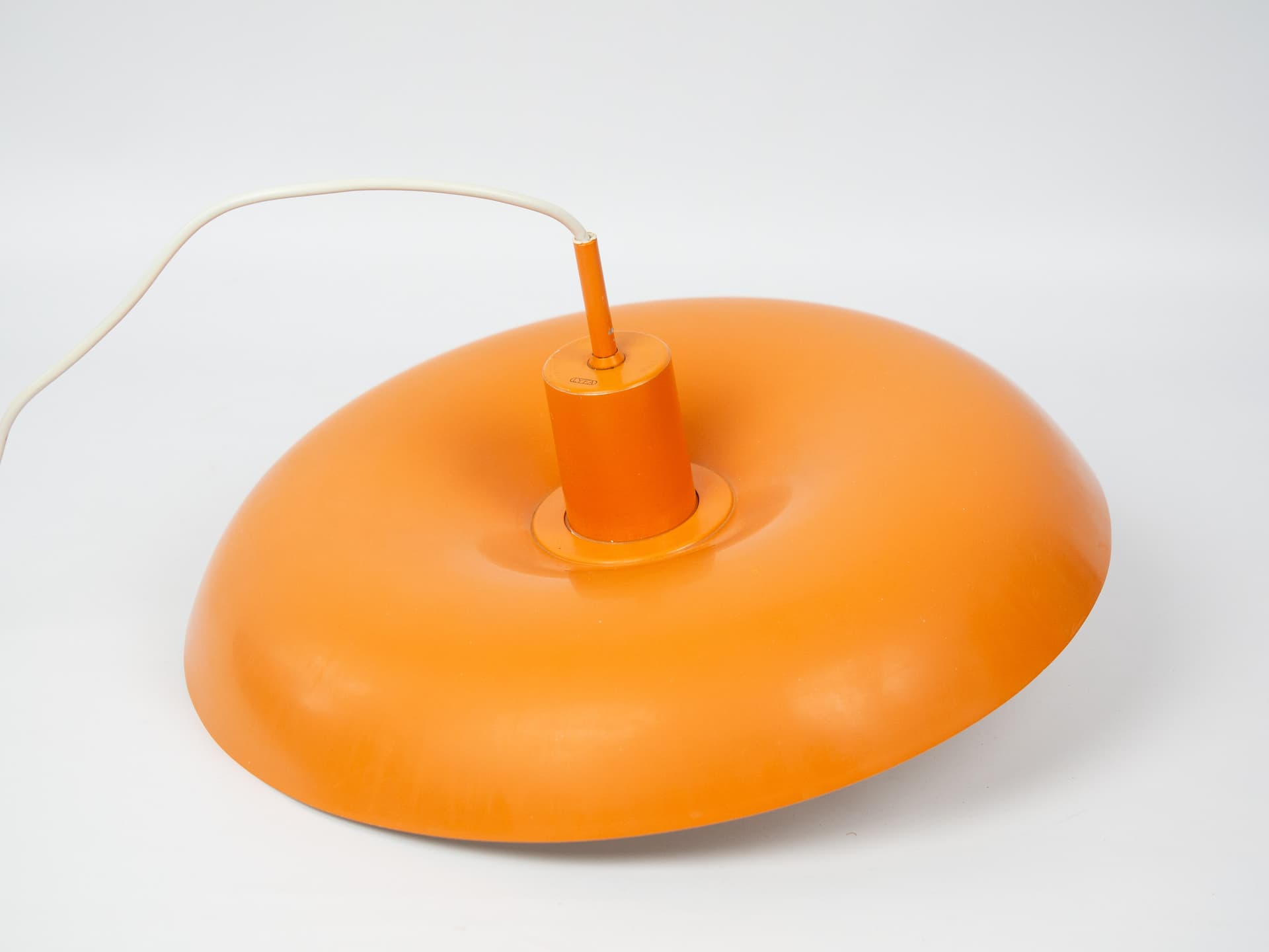 Pendant Lamp RA, orange metal, by P. Hein, Lyfa, Denmark, 1970s. - 334277