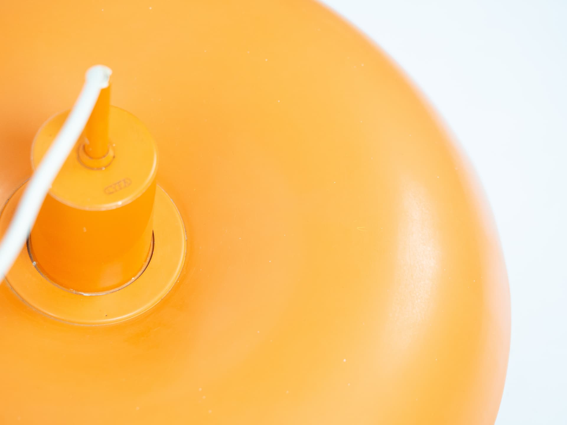 Pendant Lamp RA, orange metal, by P. Hein, Lyfa, Denmark, 1970s. - 334281