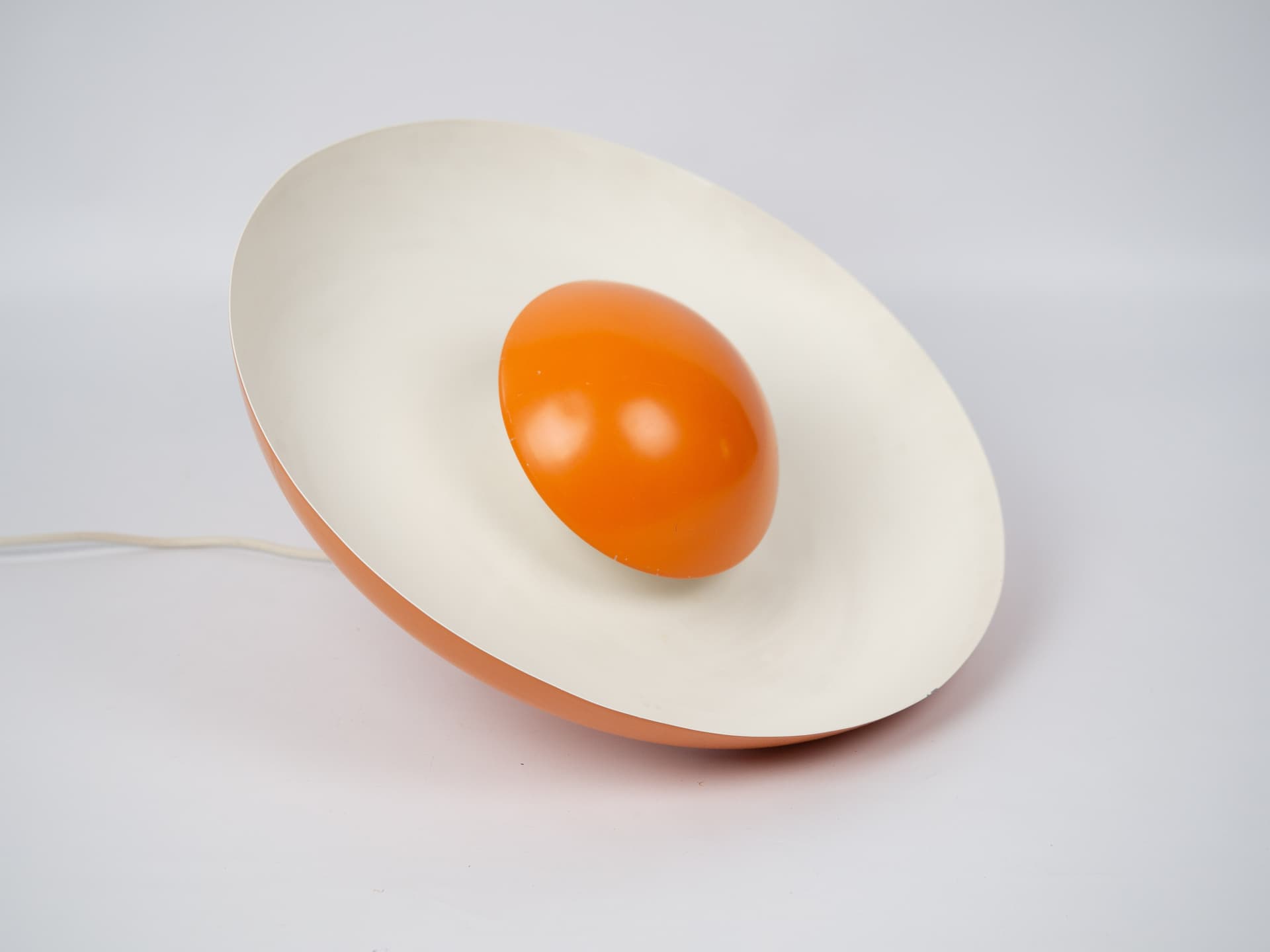 Pendant Lamp RA, orange metal, by P. Hein, Lyfa, Denmark, 1970s. - 334282