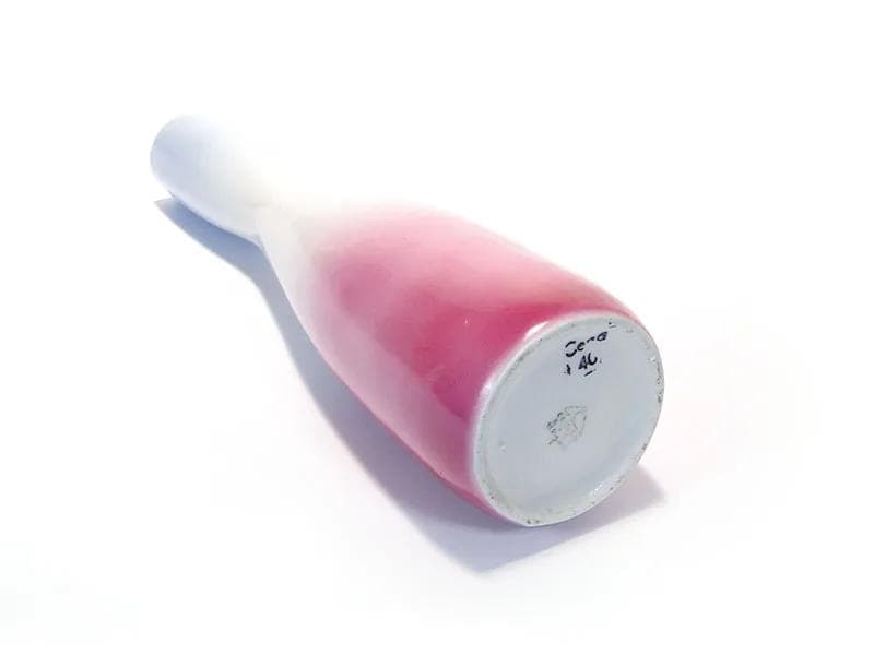 Wazon kręgiel, multikolor, porcelana, proj. Z. Przybyszewska, Ćmielów, Polska, lata 50. - 24972