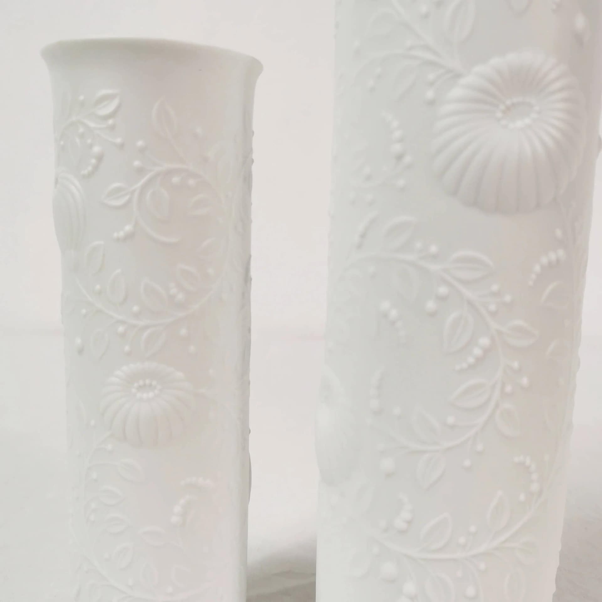 Pair of vases, white porcelain, Kaiser, Germany, 1960s - 334834