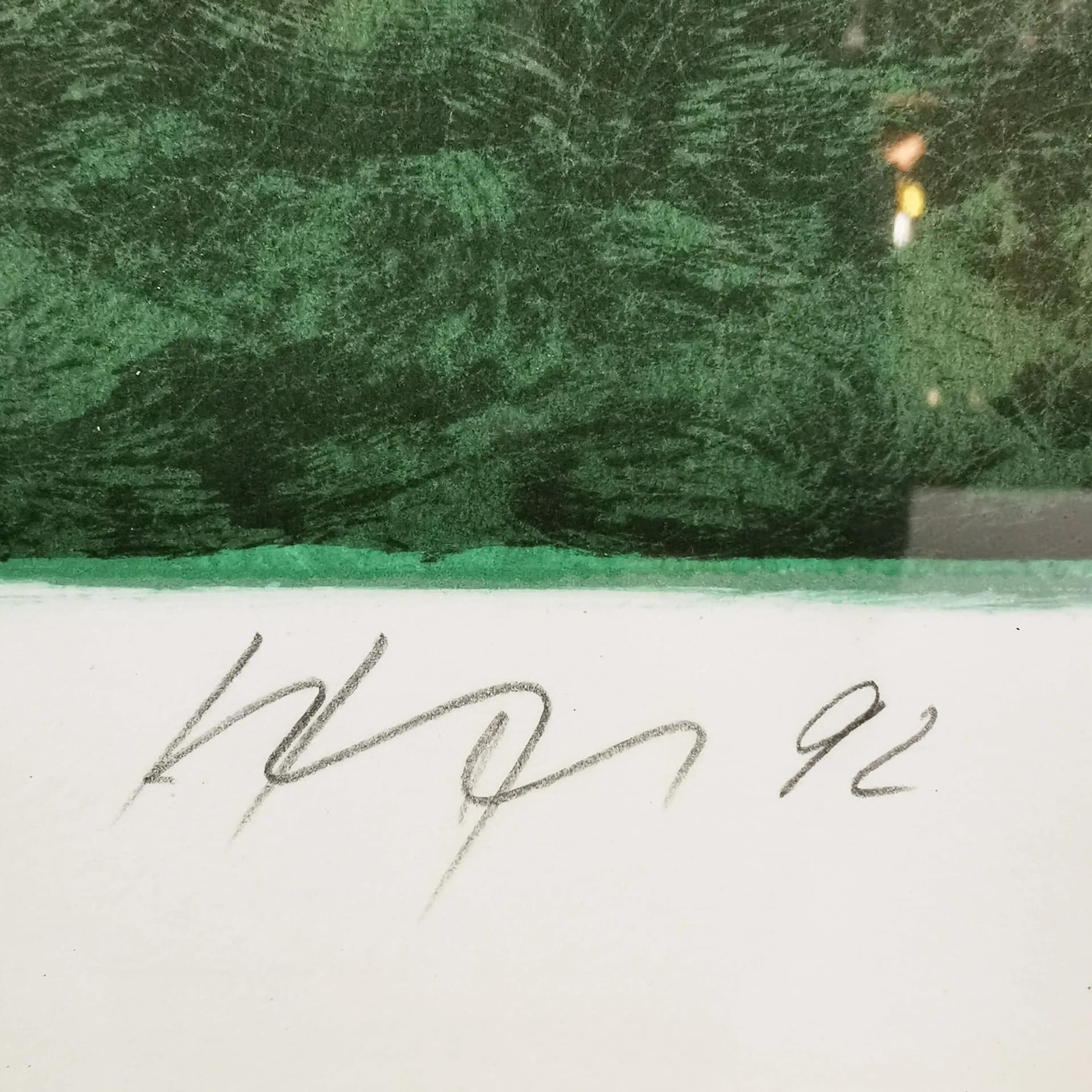 Litografia 58,5x50 cm, papier, proj. E. Hofschen, Niemcy, lata 90. - 334754