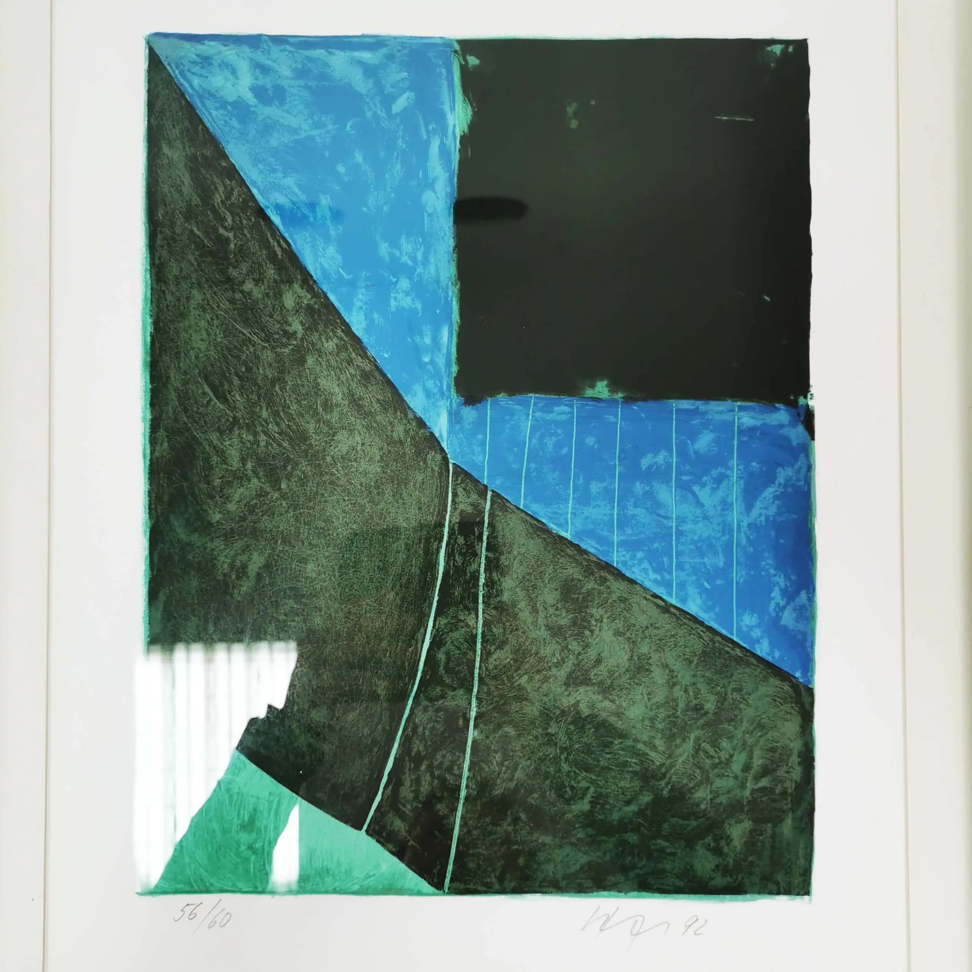 Litografia 58,5x50 cm, papier, proj. E. Hofschen, Niemcy, lata 90. - 334751