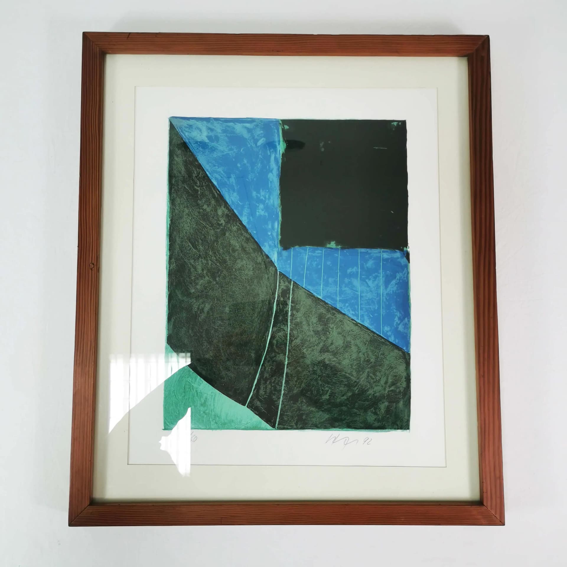 Litografia 58,5x50 cm, papier, proj. E. Hofschen, Niemcy, lata 90. - 334755