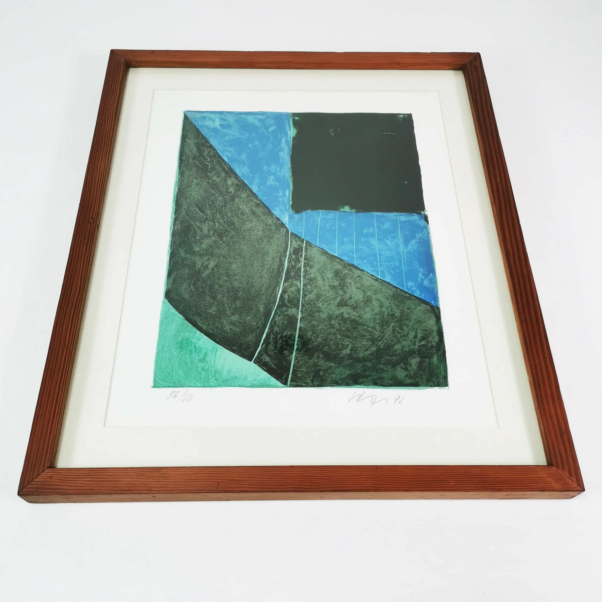 Litografia 58,5x50 cm, papier, proj. E. Hofschen, Niemcy, lata 90. - 334750