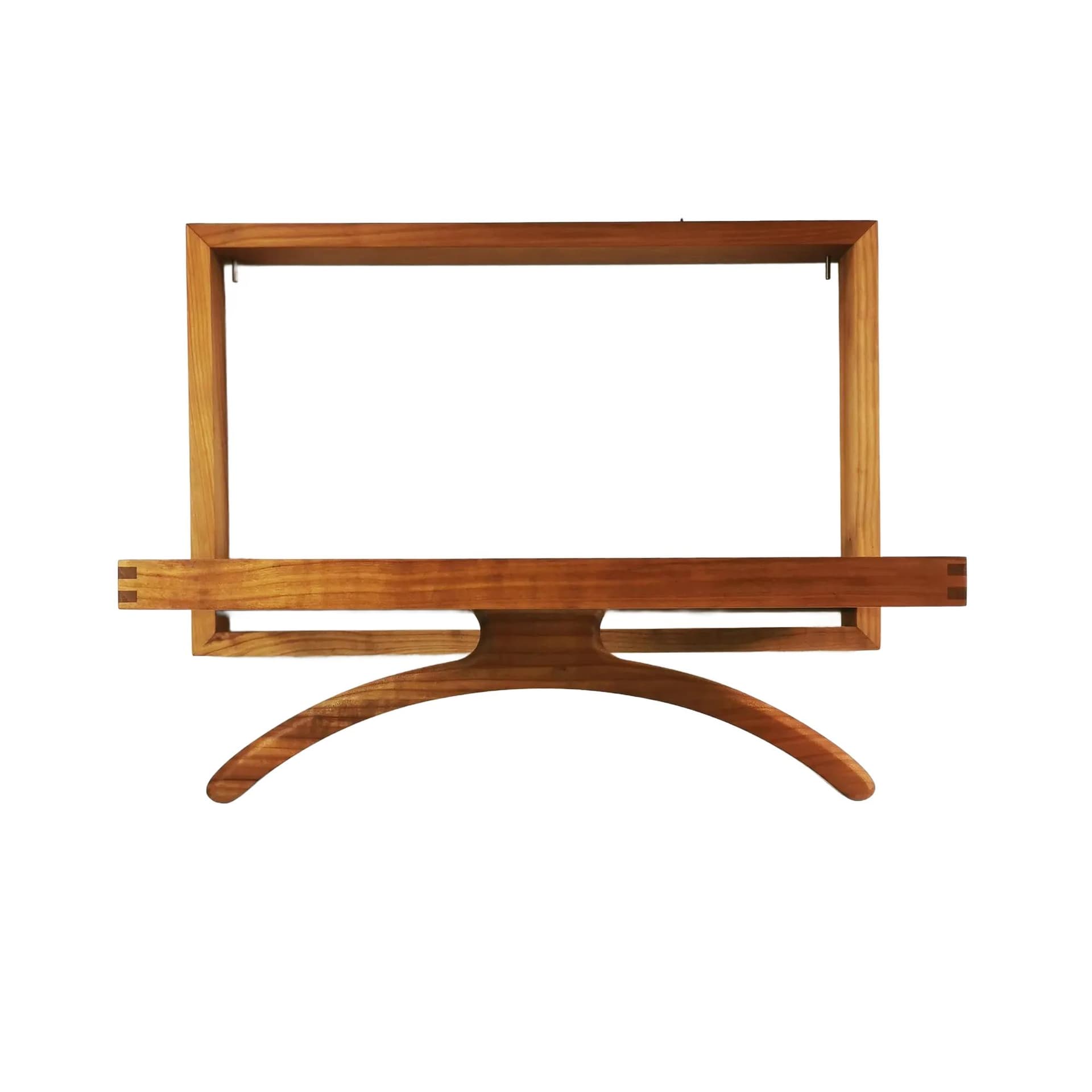 Wieszak ścienny, teak brązowy, metal, Dania, lata 70.