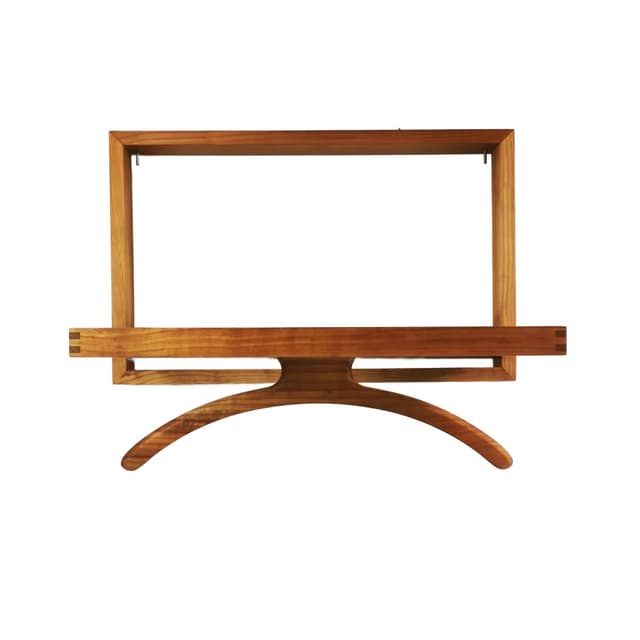 Wieszak ścienny, teak brązowy, metal, Dania, lata 70. - WYMIARY