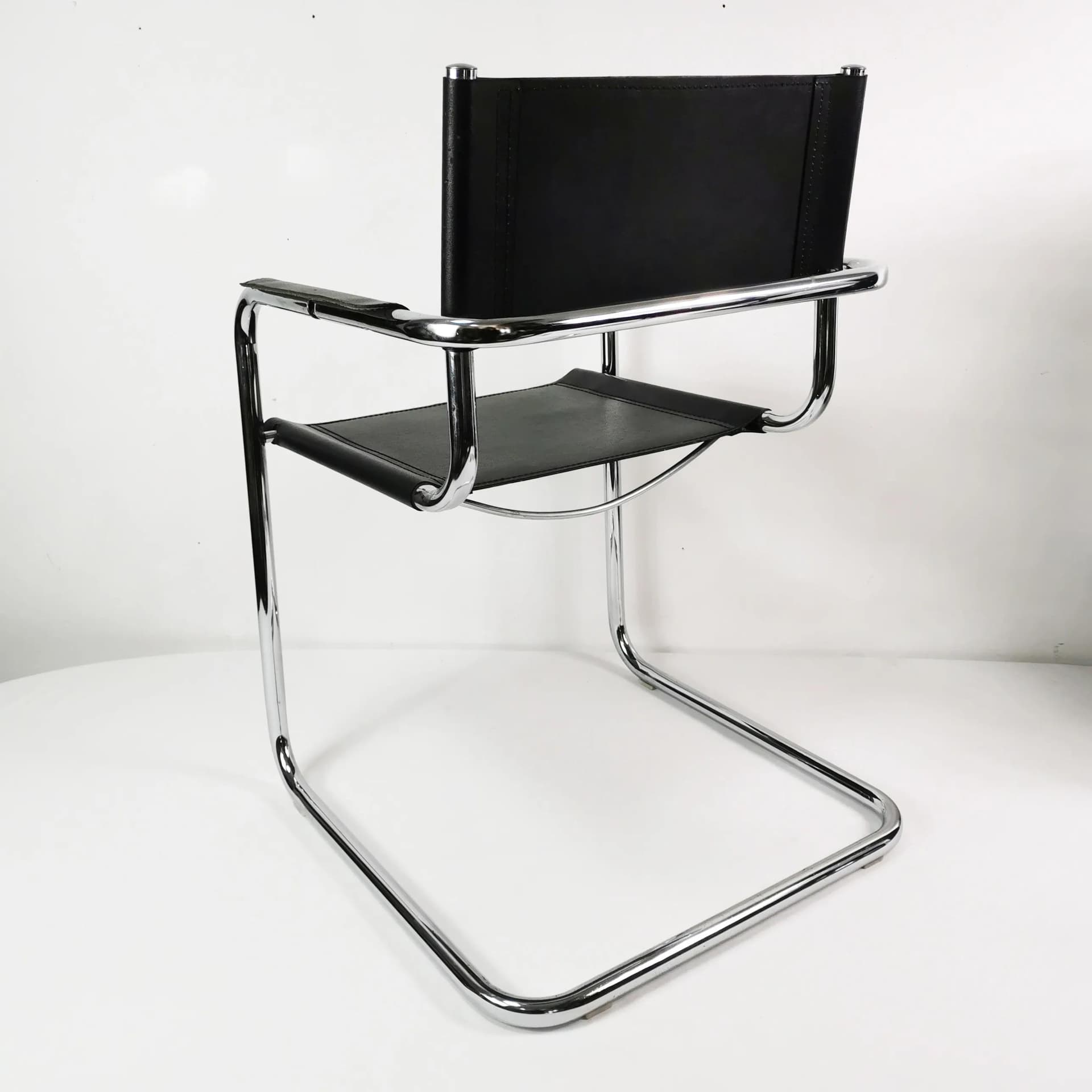Chair Bauhaus, black chrome, by M. Stam, Italy, 1980s. - 334672