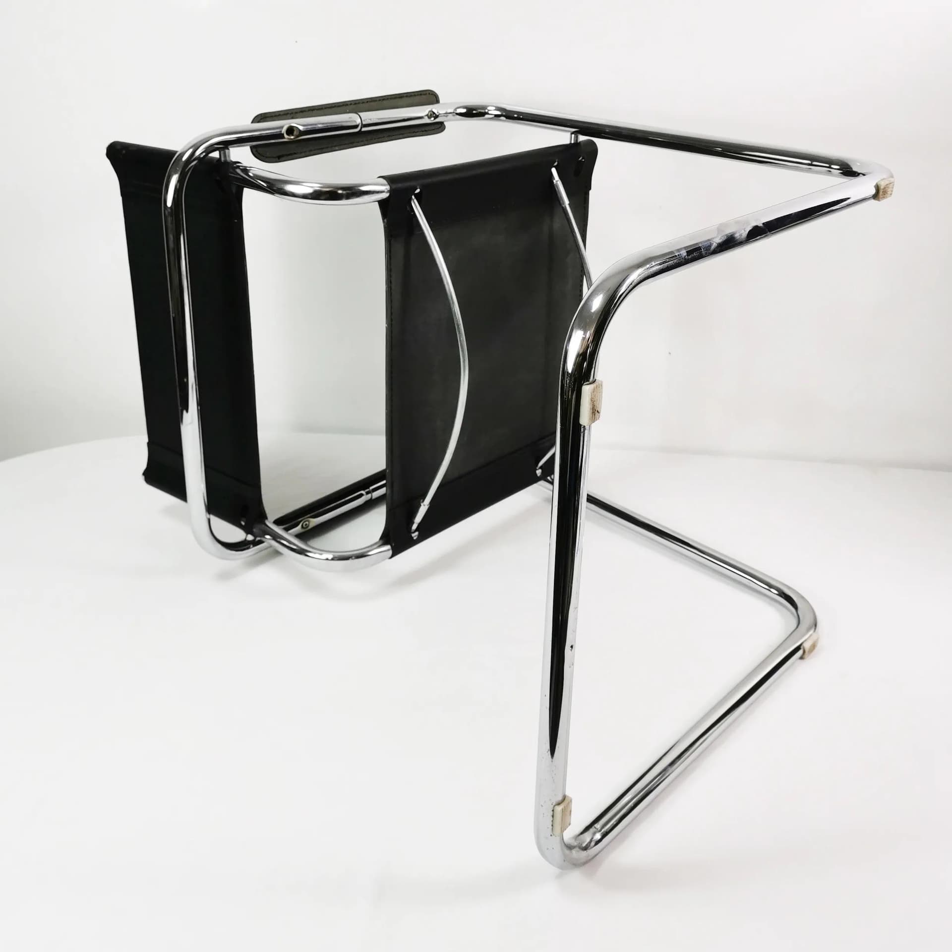 Chair Bauhaus, black chrome, by M. Stam, Italy, 1980s. - 334675