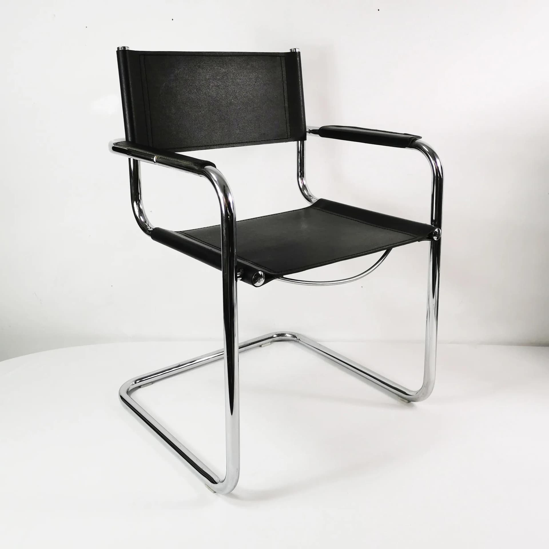 Chair Bauhaus, black chrome, by M. Stam, Italy, 1980s. - 334667