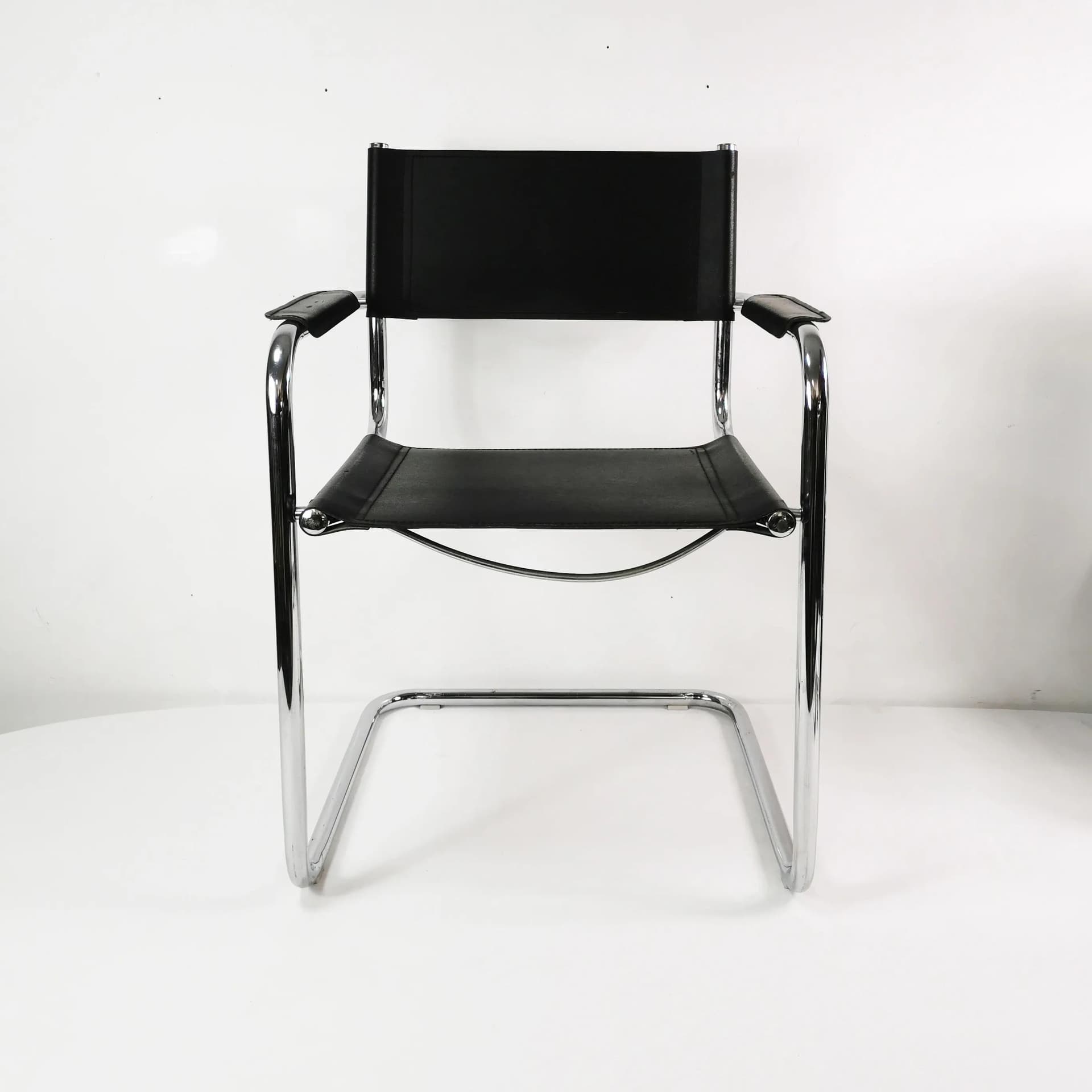 Chair Bauhaus, black chrome, by M. Stam, Italy, 1980s. - 334669