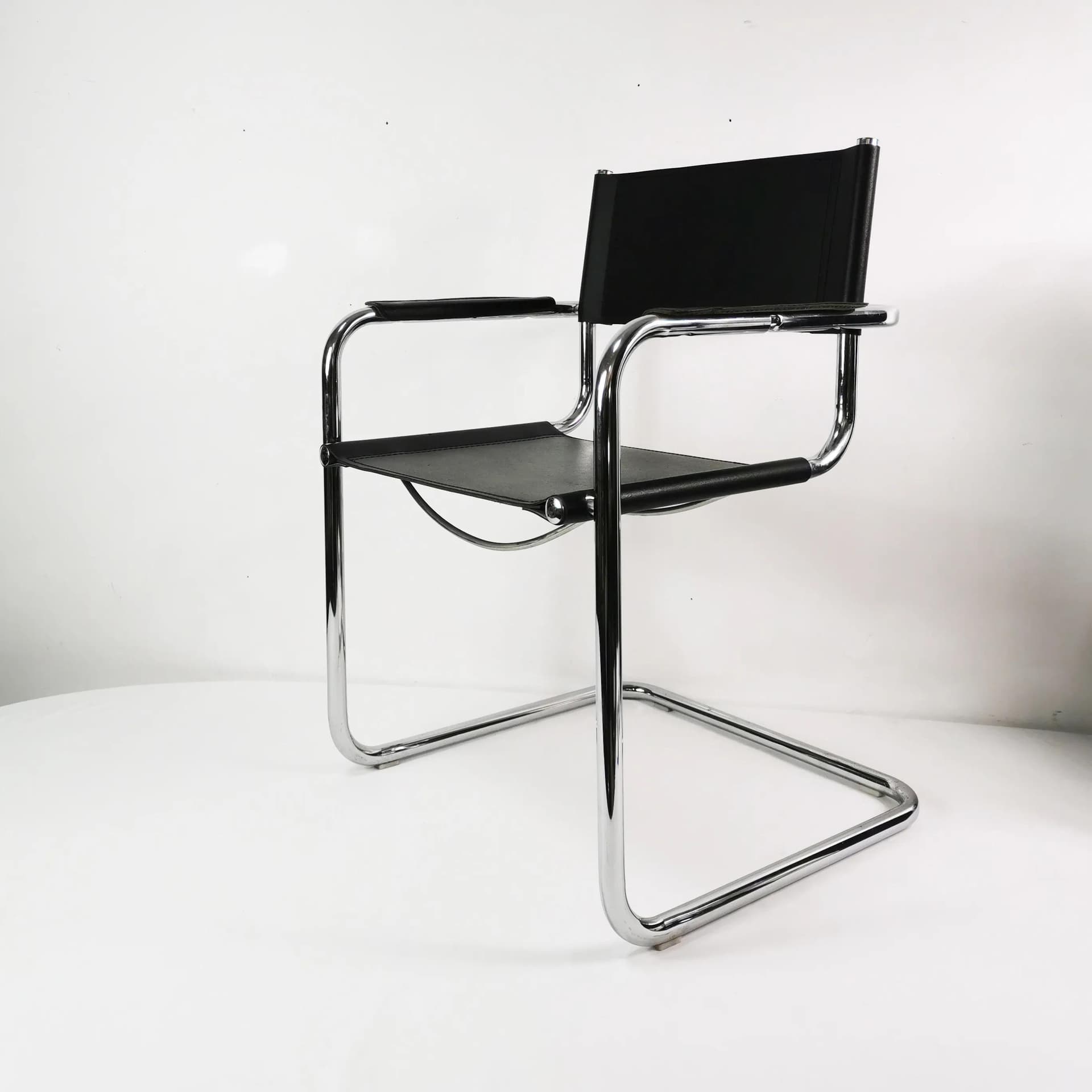 Chair Bauhaus, black chrome, by M. Stam, Italy, 1980s. - 334668
