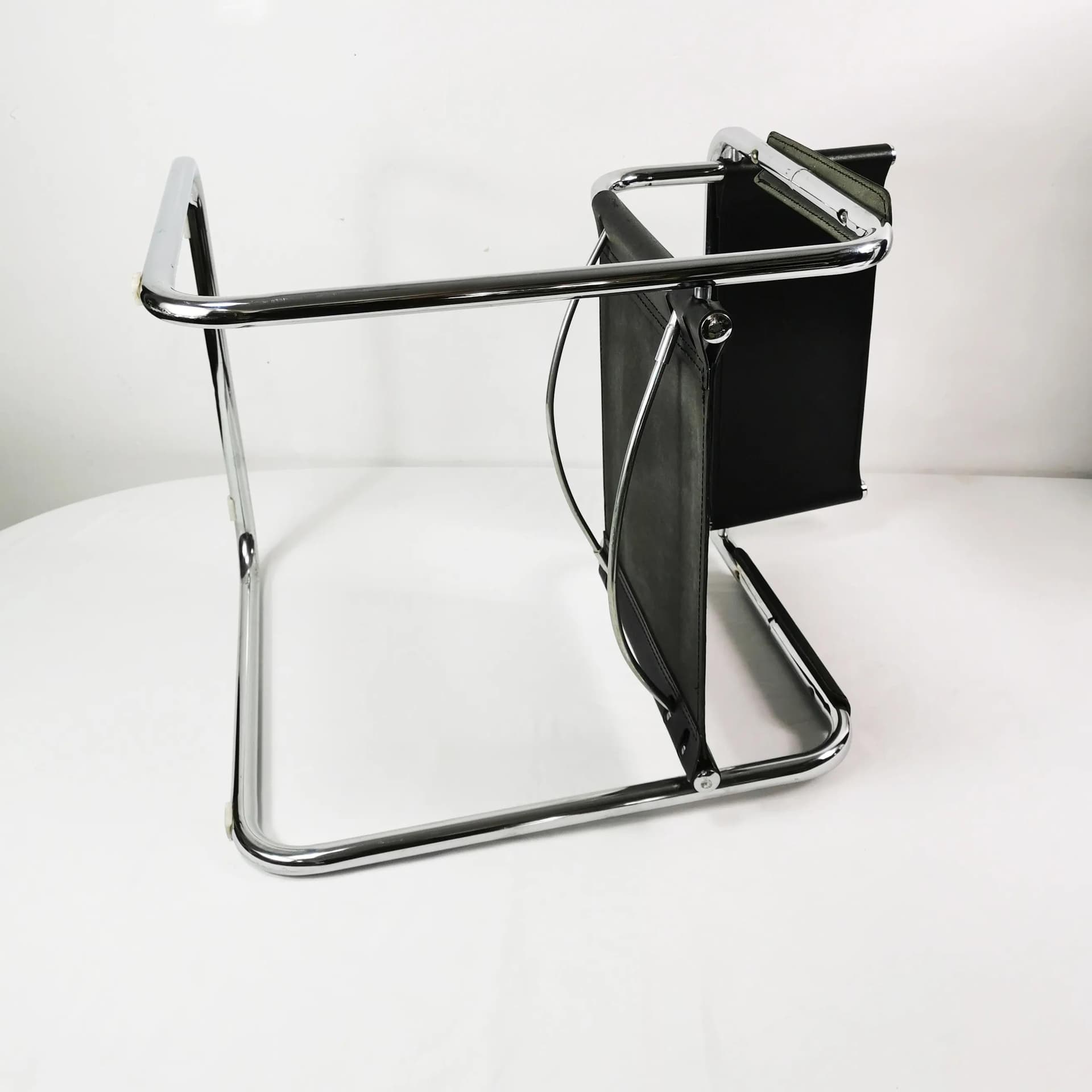 Chair Bauhaus, black chrome, by M. Stam, Italy, 1980s. - 334674