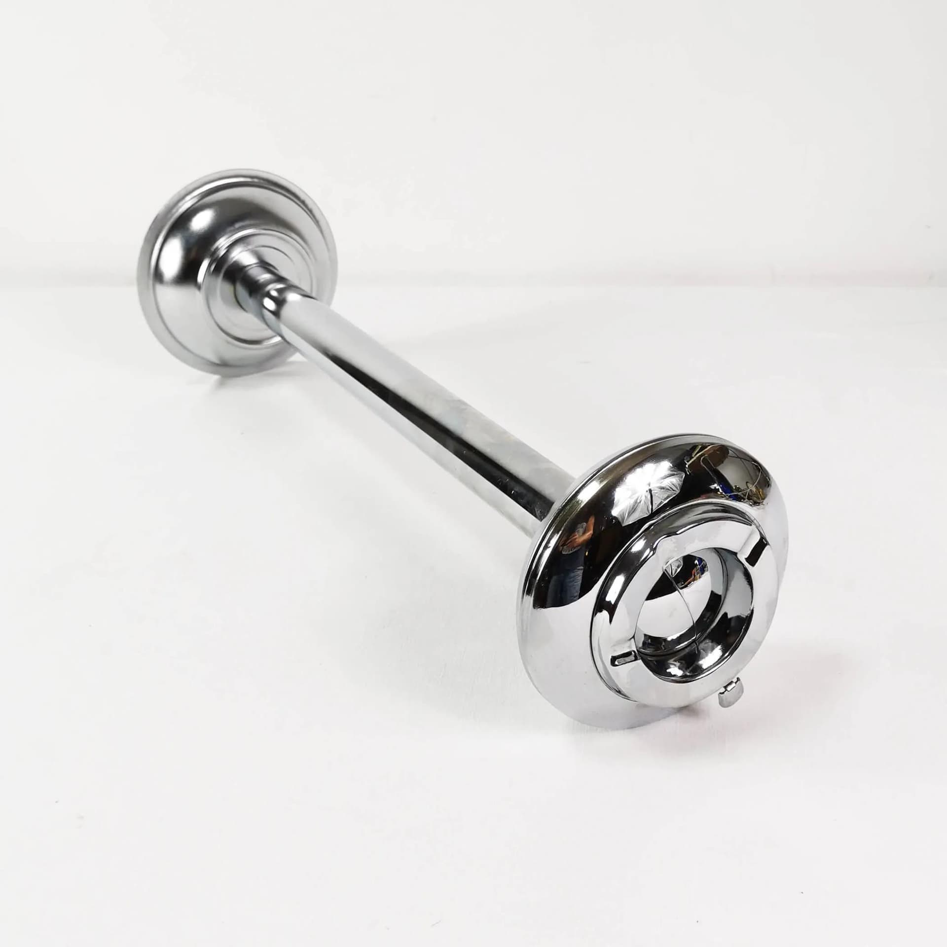 Popielniczka podłogowa modernistyczna, metal chromowany srebrny, Niemcy, lata 70. - 334641