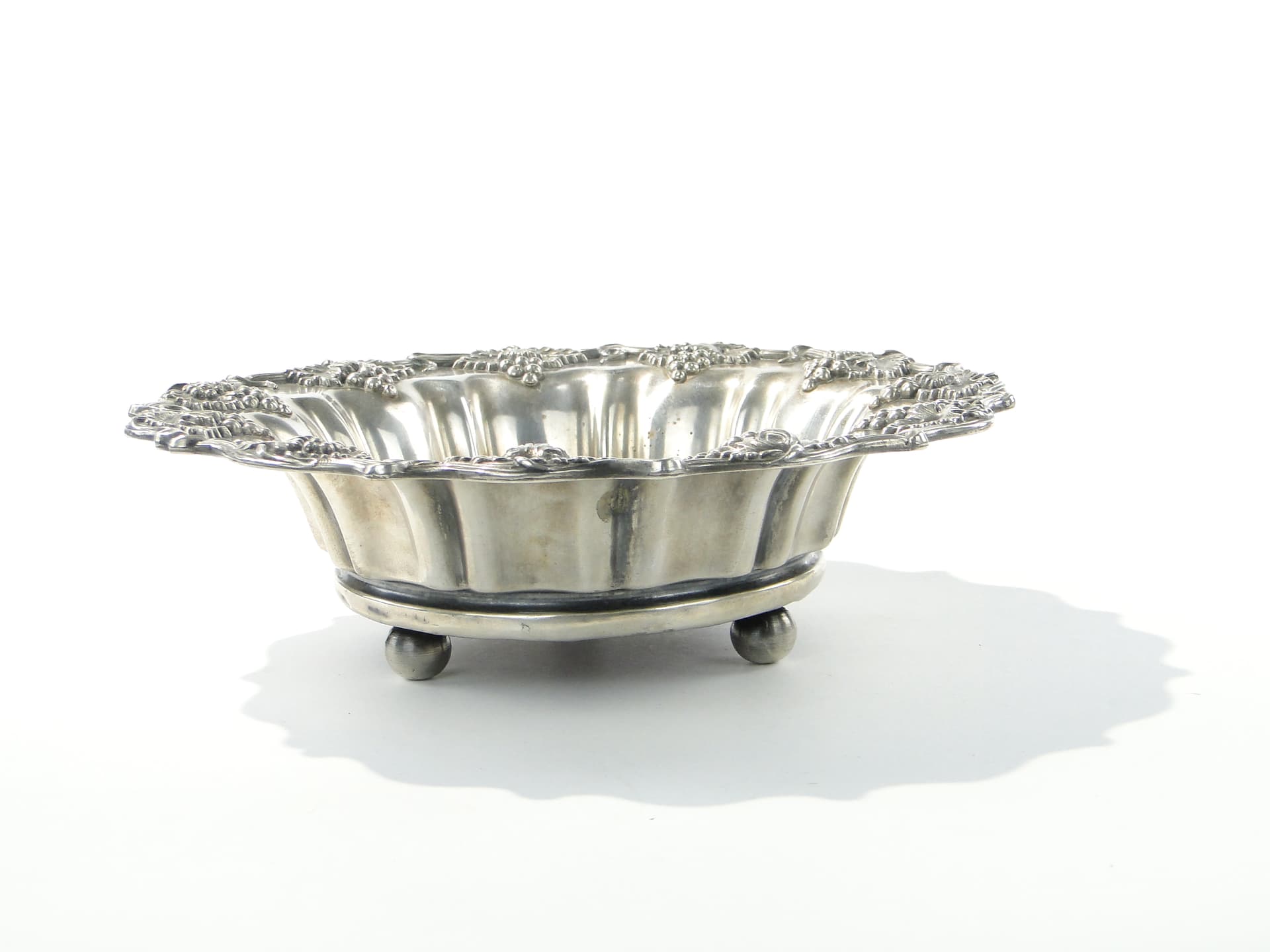 Wine coaster, silver, rosewood, Poland, early 20th c. - 334464