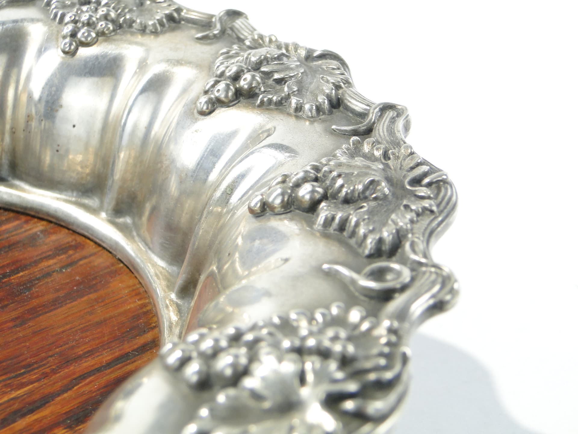 Wine coaster, silver, rosewood, Poland, early 20th c. - 334467