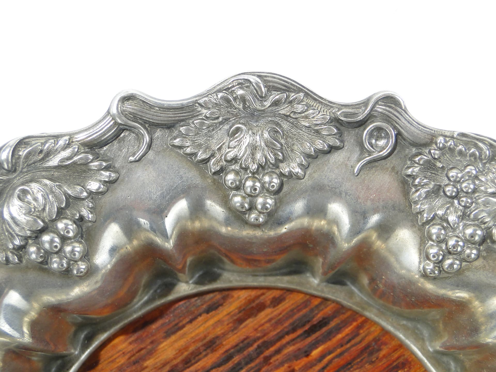 Wine coaster, silver, rosewood, Poland, early 20th c. - 334468