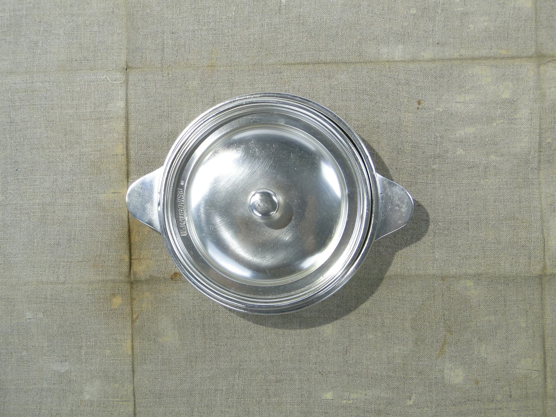 Appetizer dish, silver, white steel, Poland, early 20th century - 334489