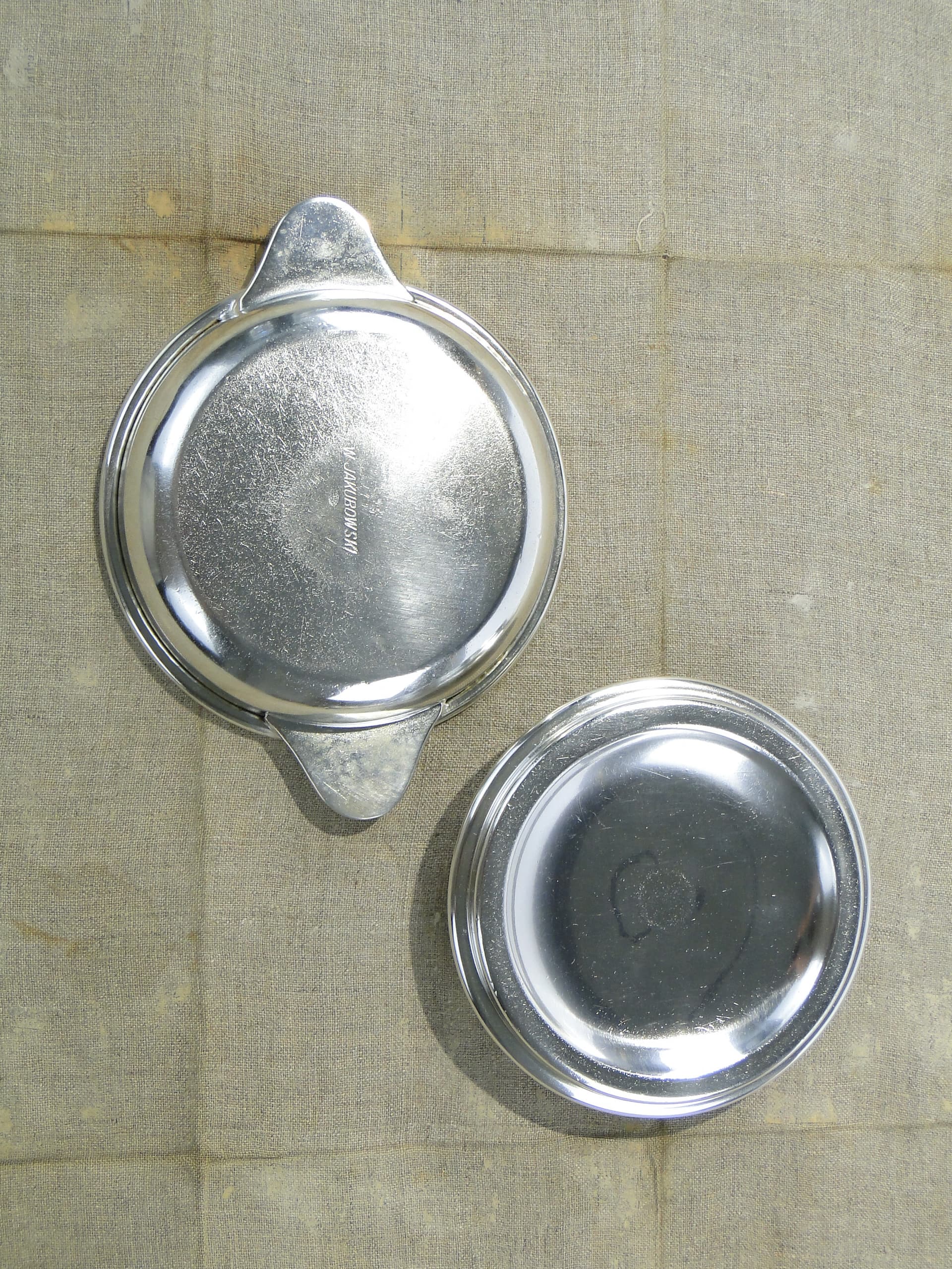 Appetizer dish, silver, white steel, Poland, early 20th century - 334492