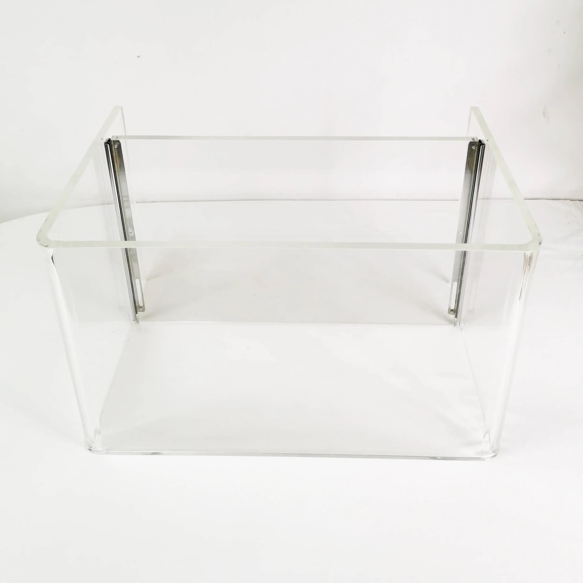 Szafka modernistyczna, transparentny, plexiglass, Włochy, lata 70. - 334536