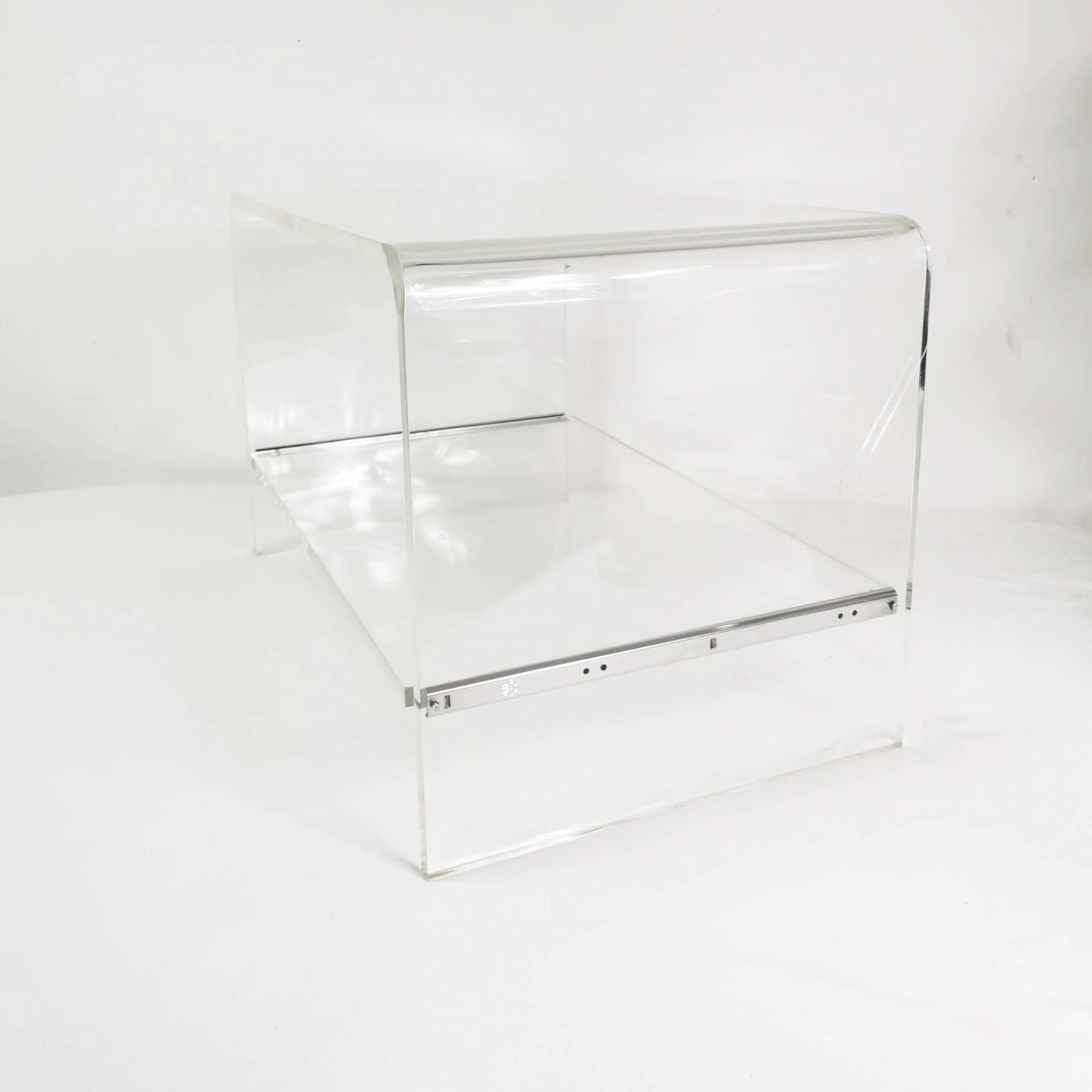 Szafka modernistyczna, transparentny, plexiglass, Włochy, lata 70. - 334532