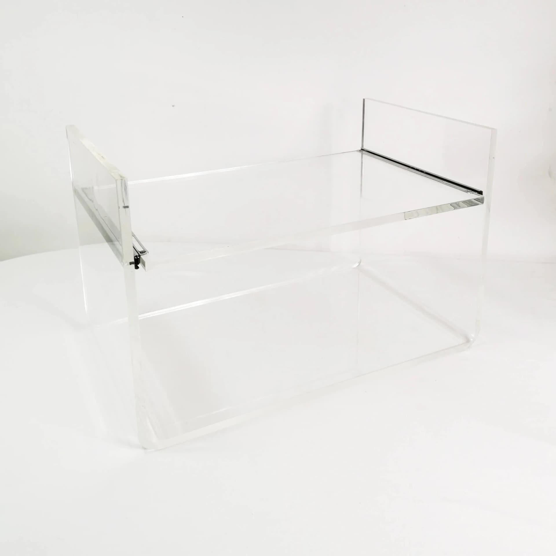 Szafka modernistyczna, transparentny, plexiglass, Włochy, lata 70. - 334537
