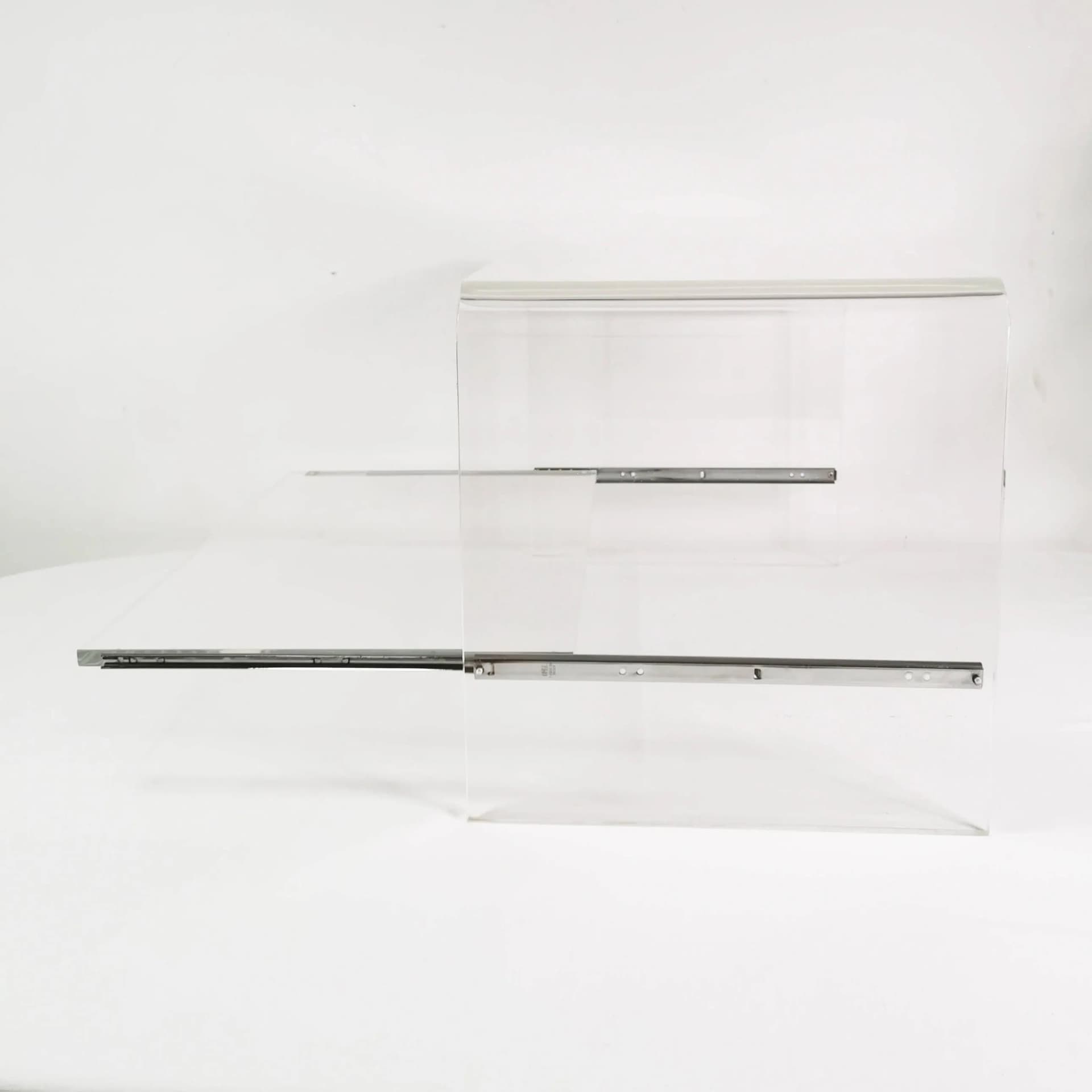 Szafka modernistyczna, transparentny, plexiglass, Włochy, lata 70. - 334533
