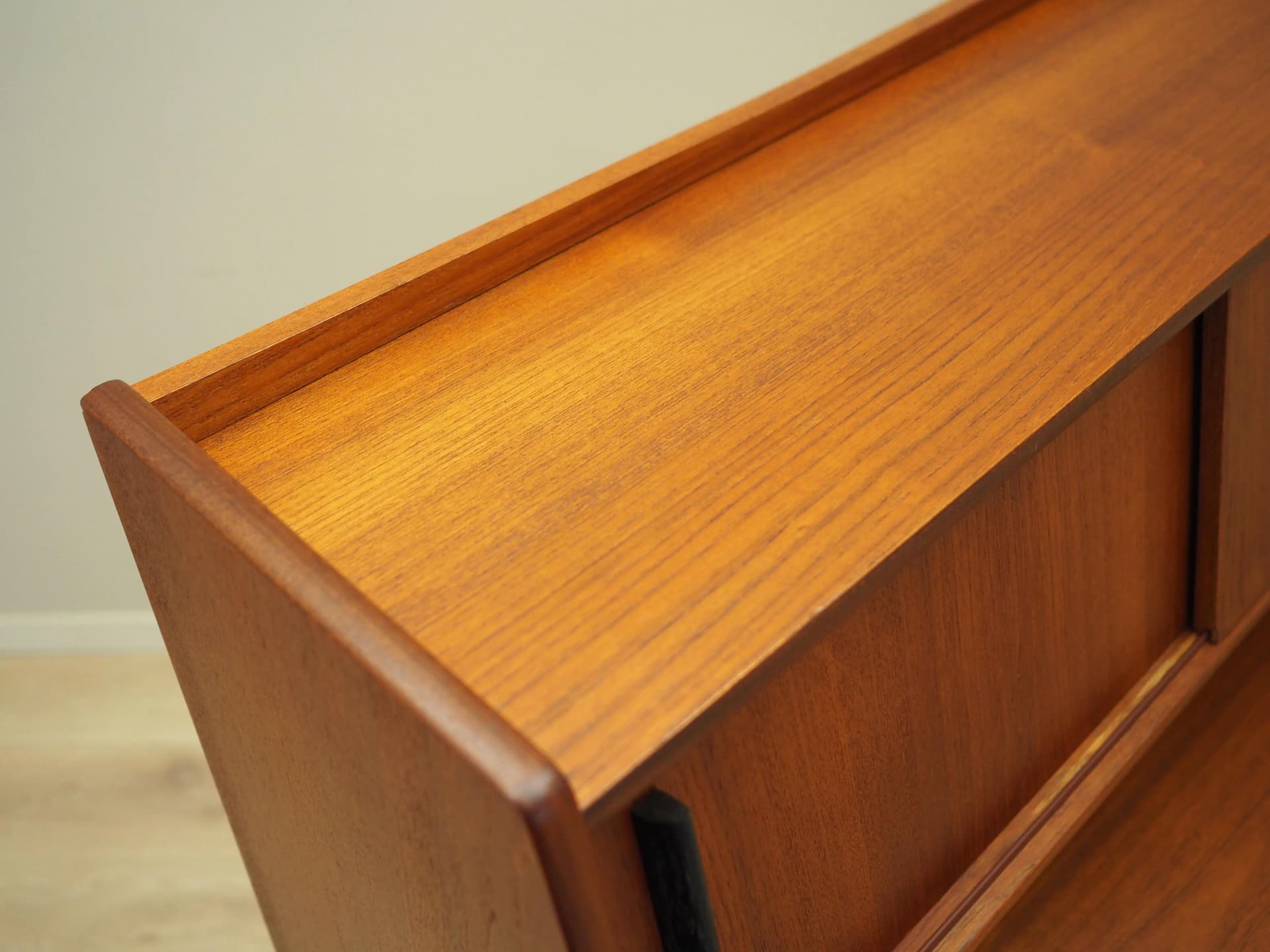 Secretary Desk, brown teak, Denmark, 1970s. - 25034