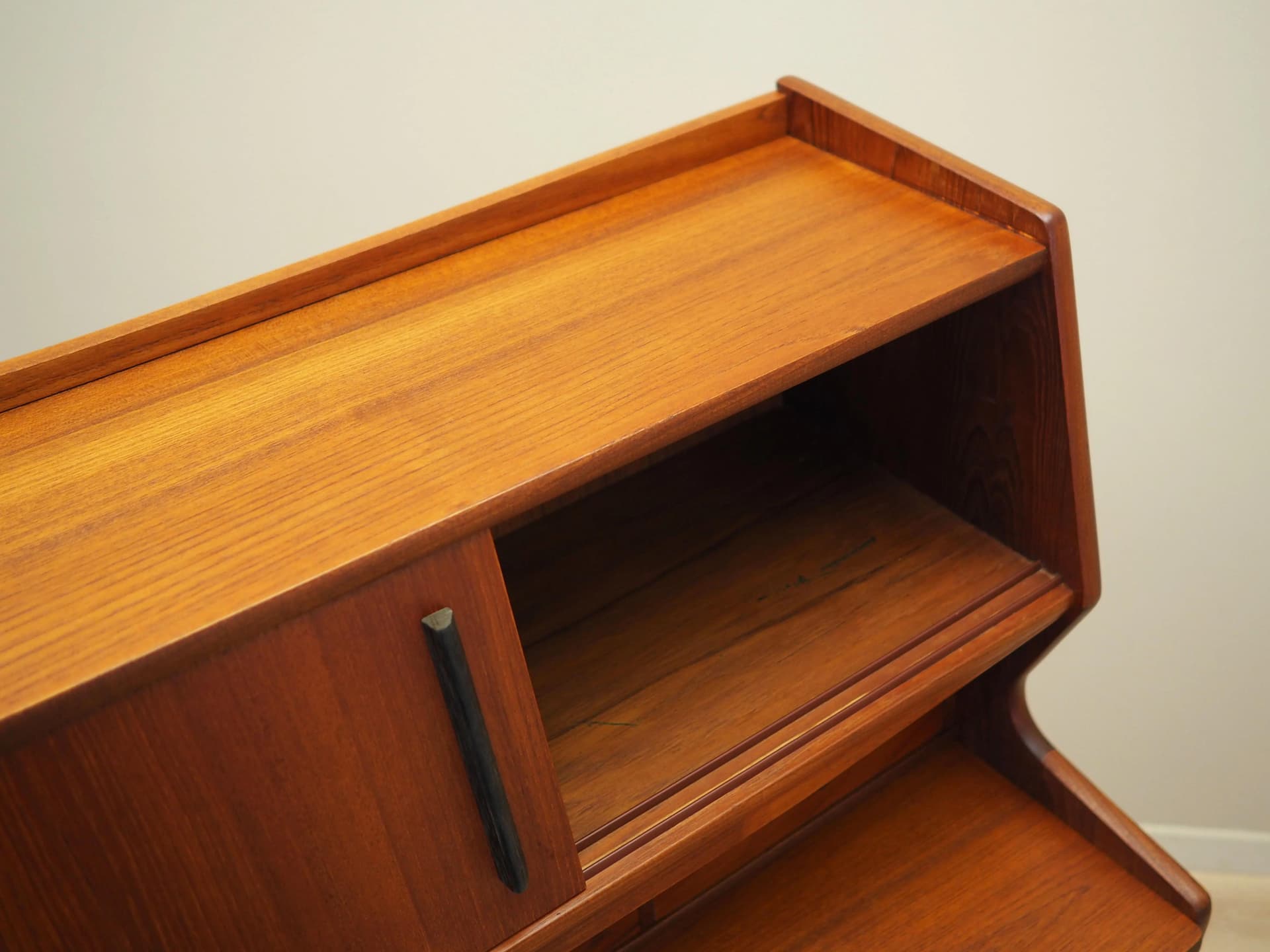 Secretary Desk, brown teak, Denmark, 1970s. - 25035
