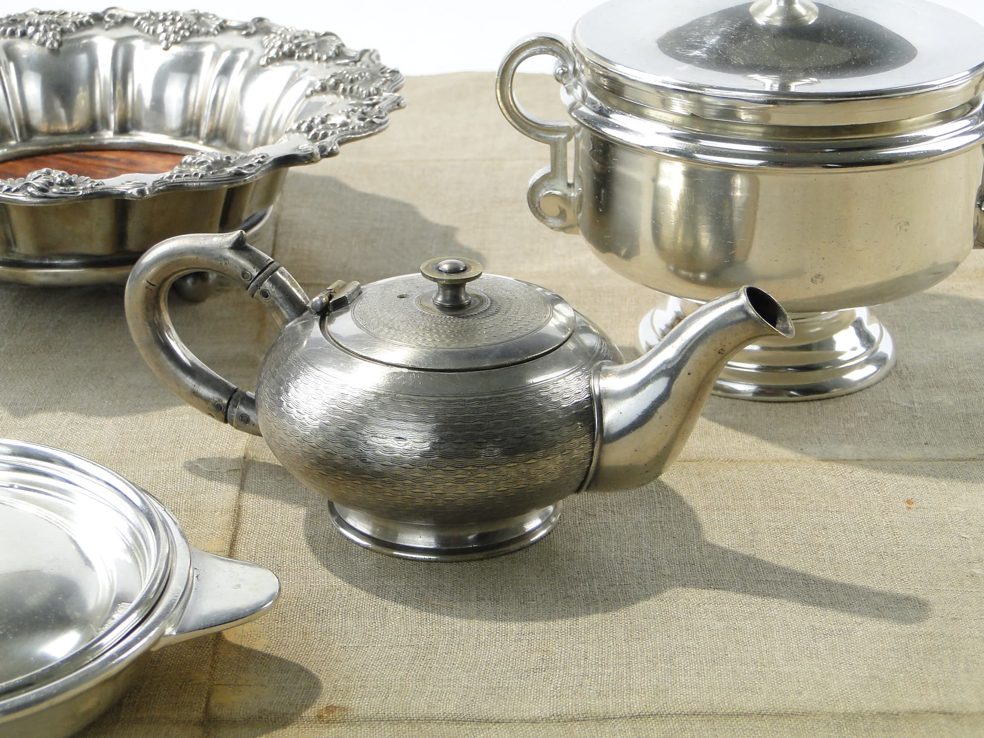 Teapot, silver, silver-plated brass, Poland, early 20th c. - 334498
