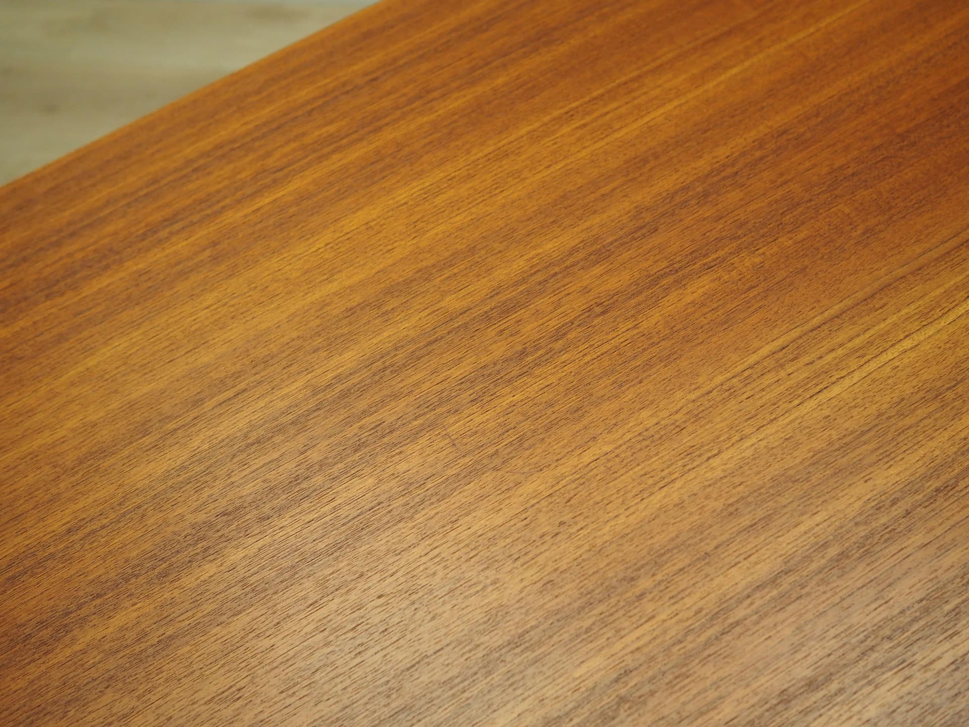 Desk, teak, orange, Denmark, 1970s - 25024