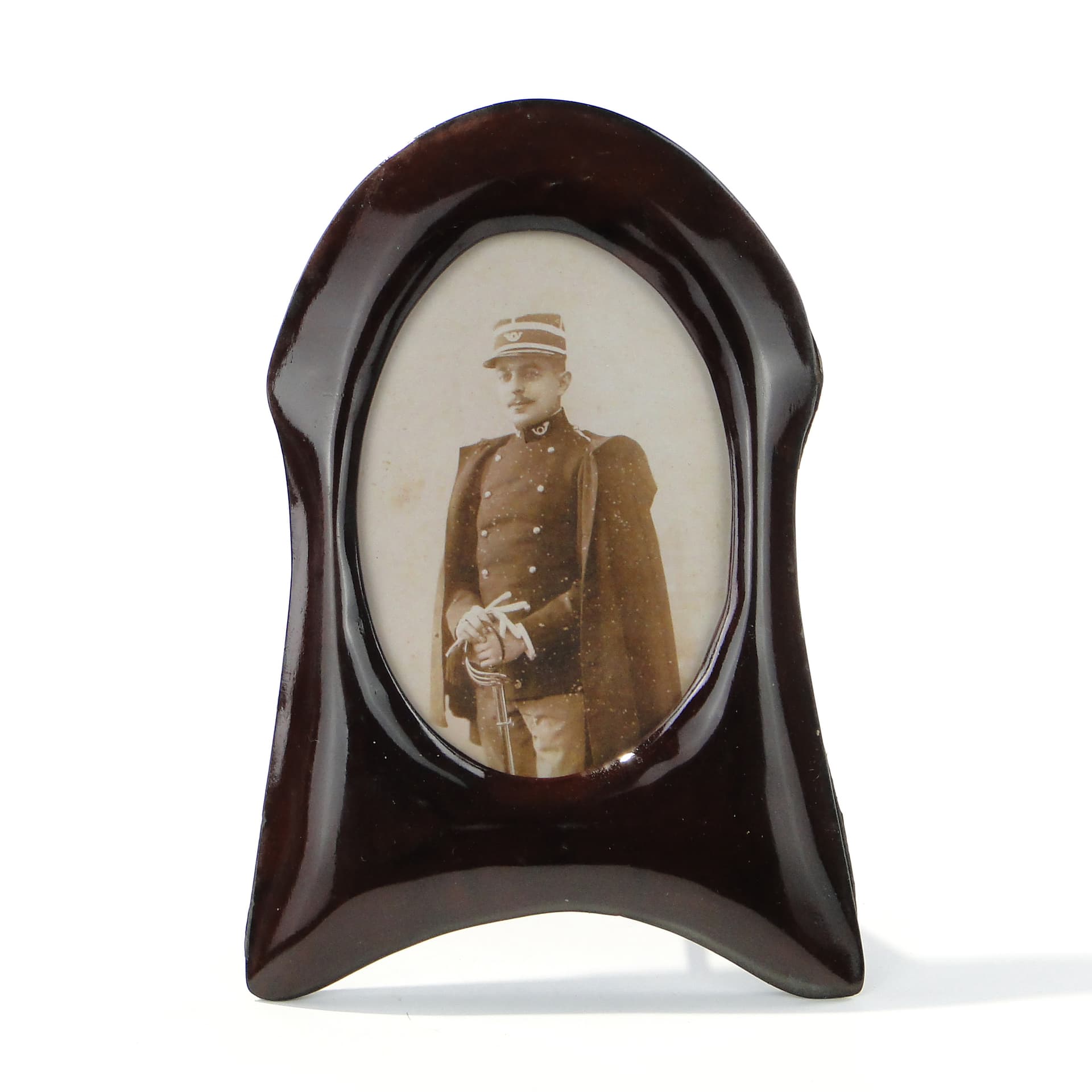 Portrait Frame, brown mahogany, Scandinavia, 1960s