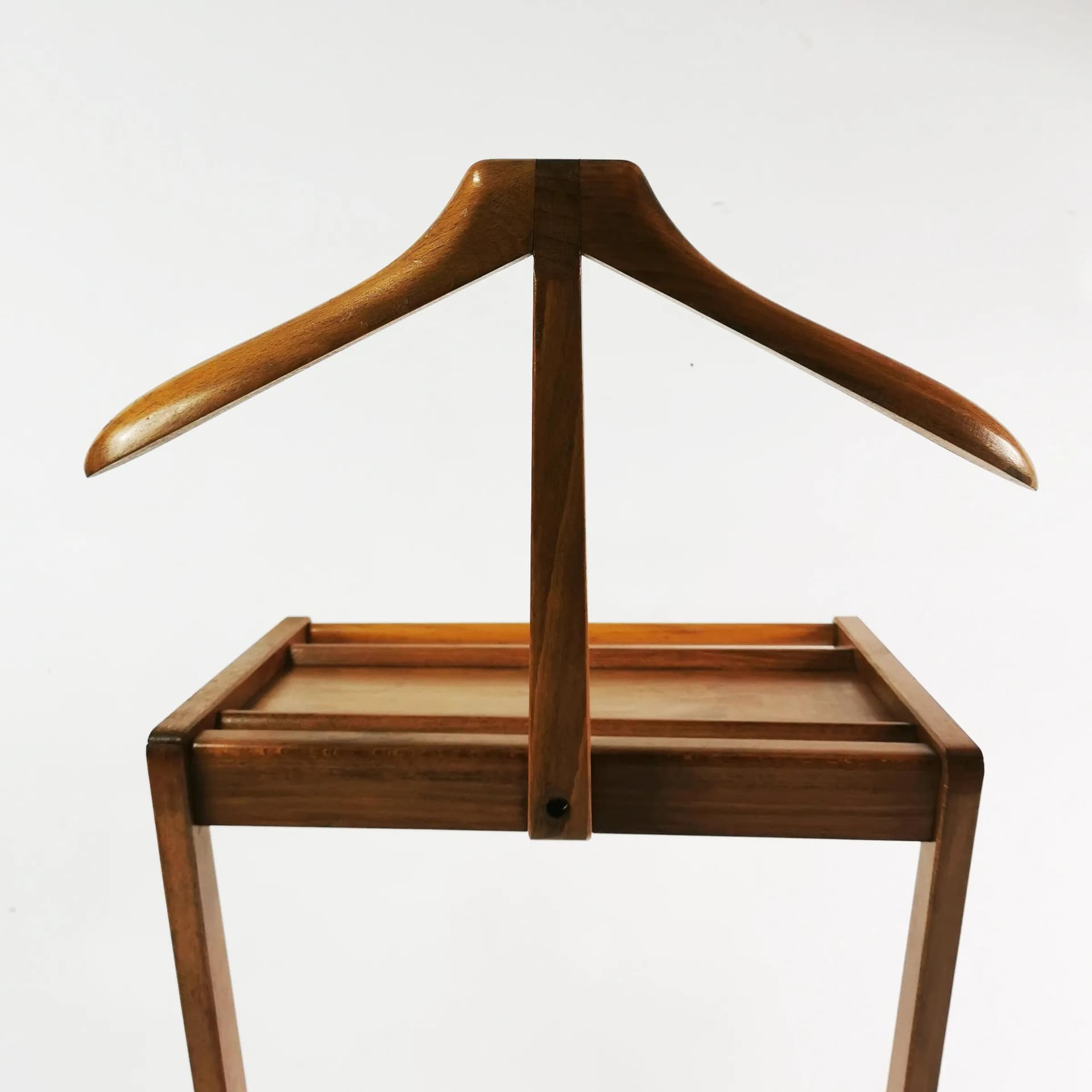 Valet Stand Modernist, brown, beech, Germany, 1950s - 335530