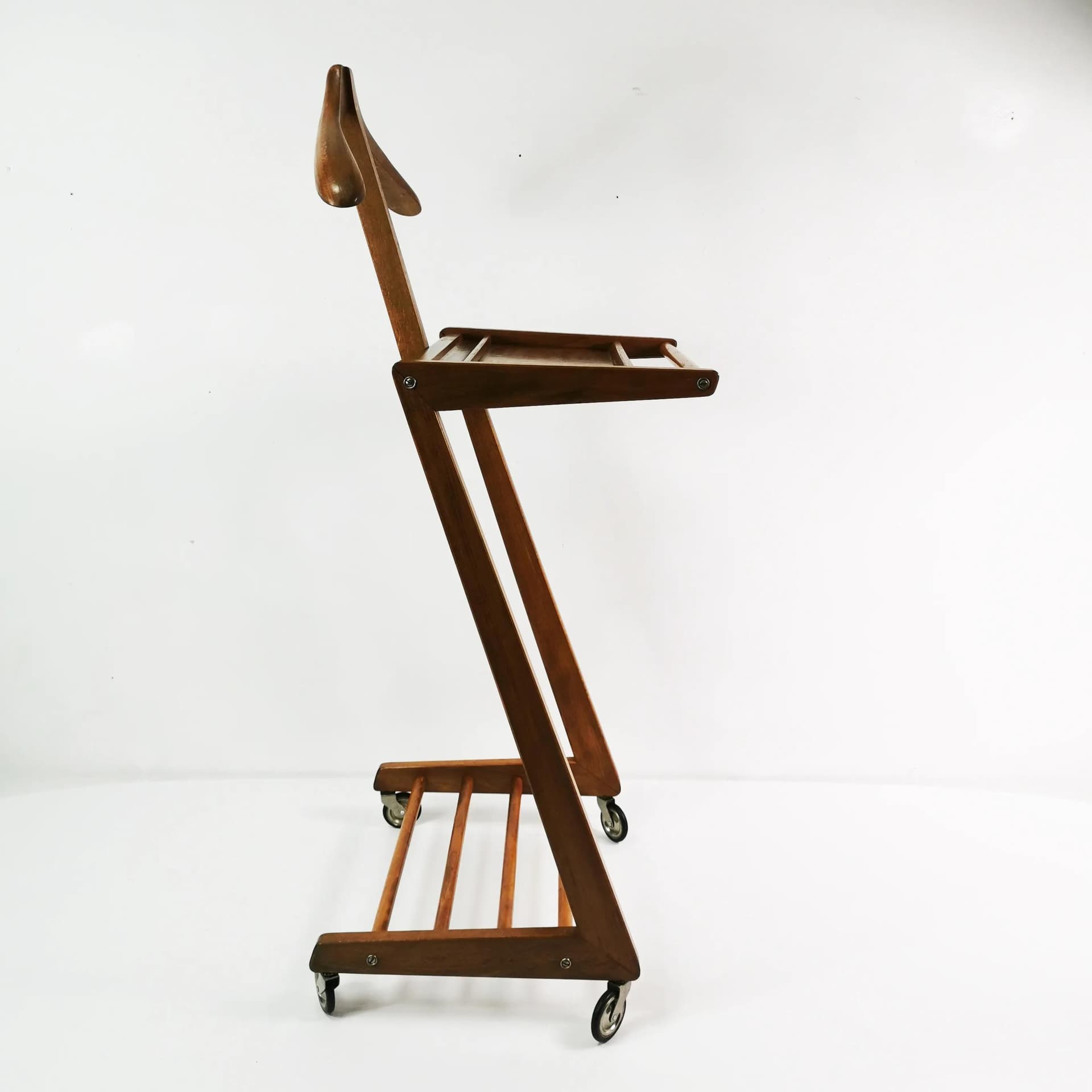 Valet Stand Modernist, brown, beech, Germany, 1950s - 335525