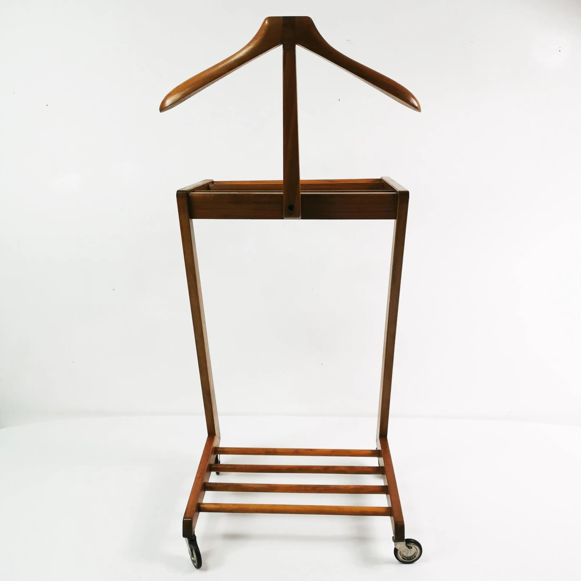 Valet Stand Modernist, brown, beech, Germany, 1950s - 335529