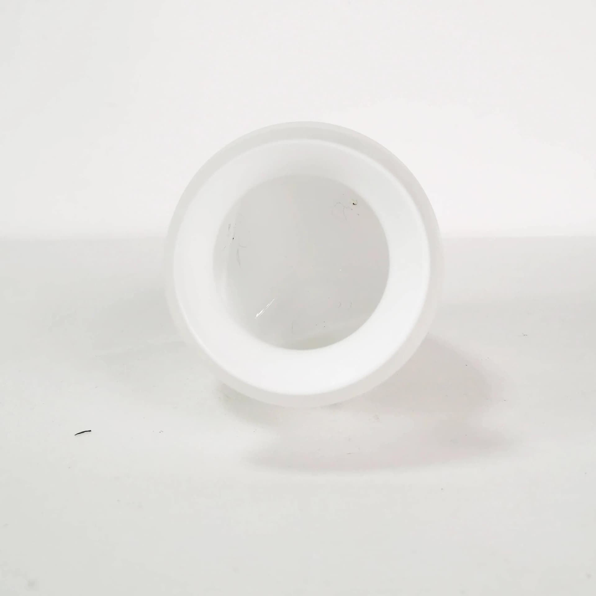Vase, white transparent, glass, by L. Utzon, Rosendahl, Denmark, 2000s. - 335477