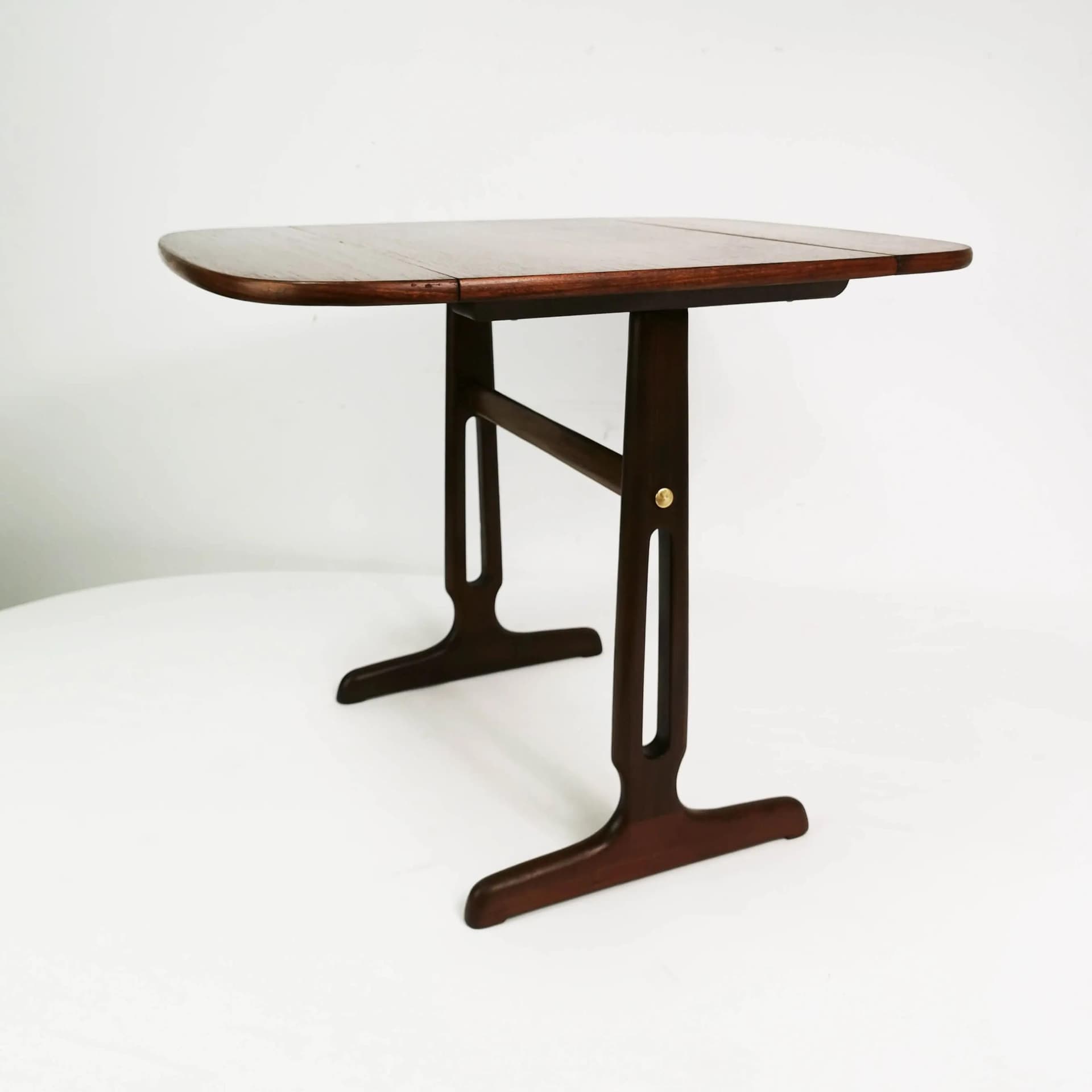 Stolik rozkładany, teak, palisander, Dania, lata 60. - 335445