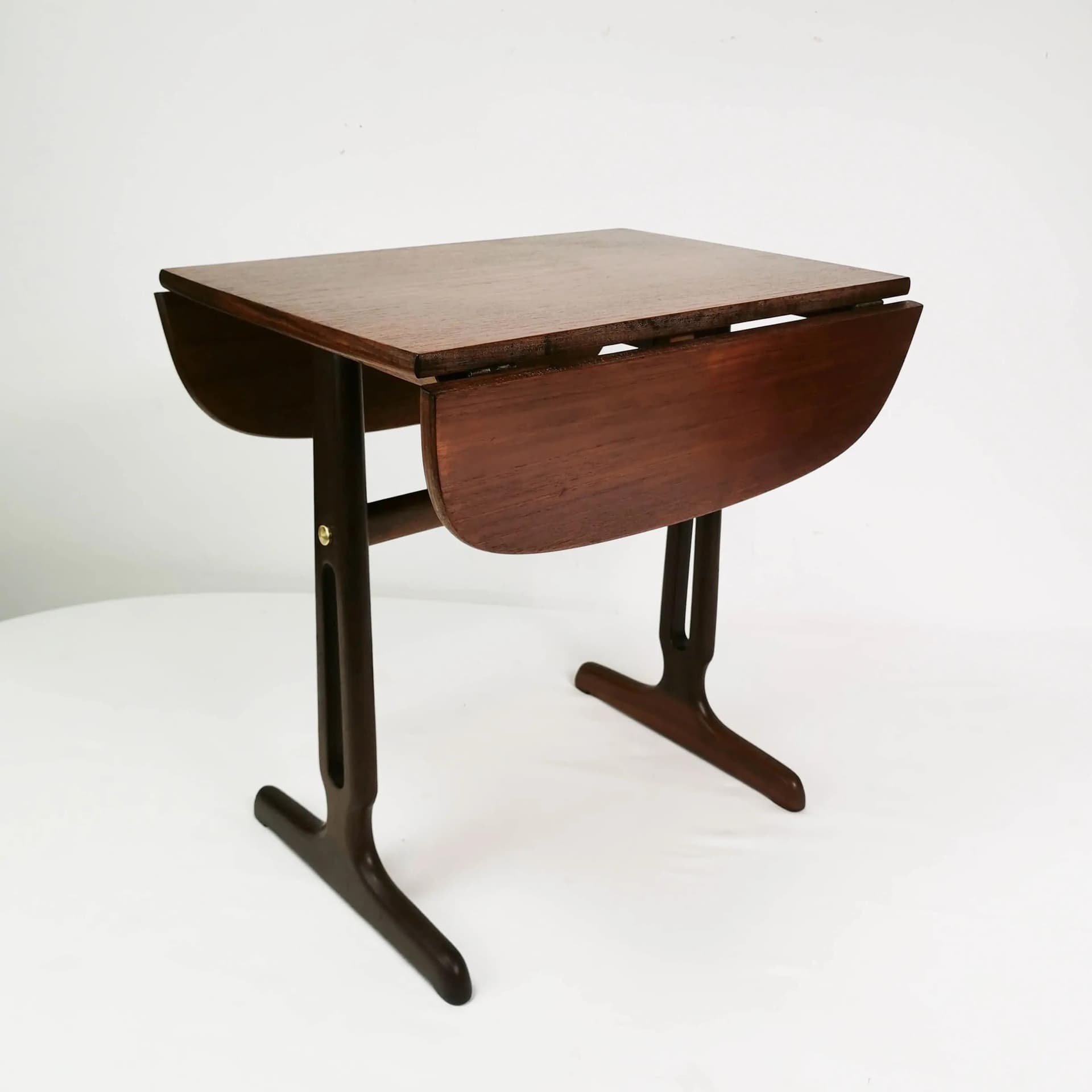 Stolik rozkładany, teak, palisander, Dania, lata 60. - 335443
