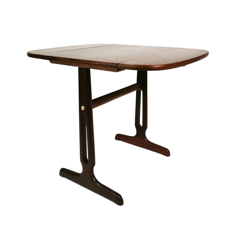 Stolik rozkładany, teak, palisander, Dania, lata 60.