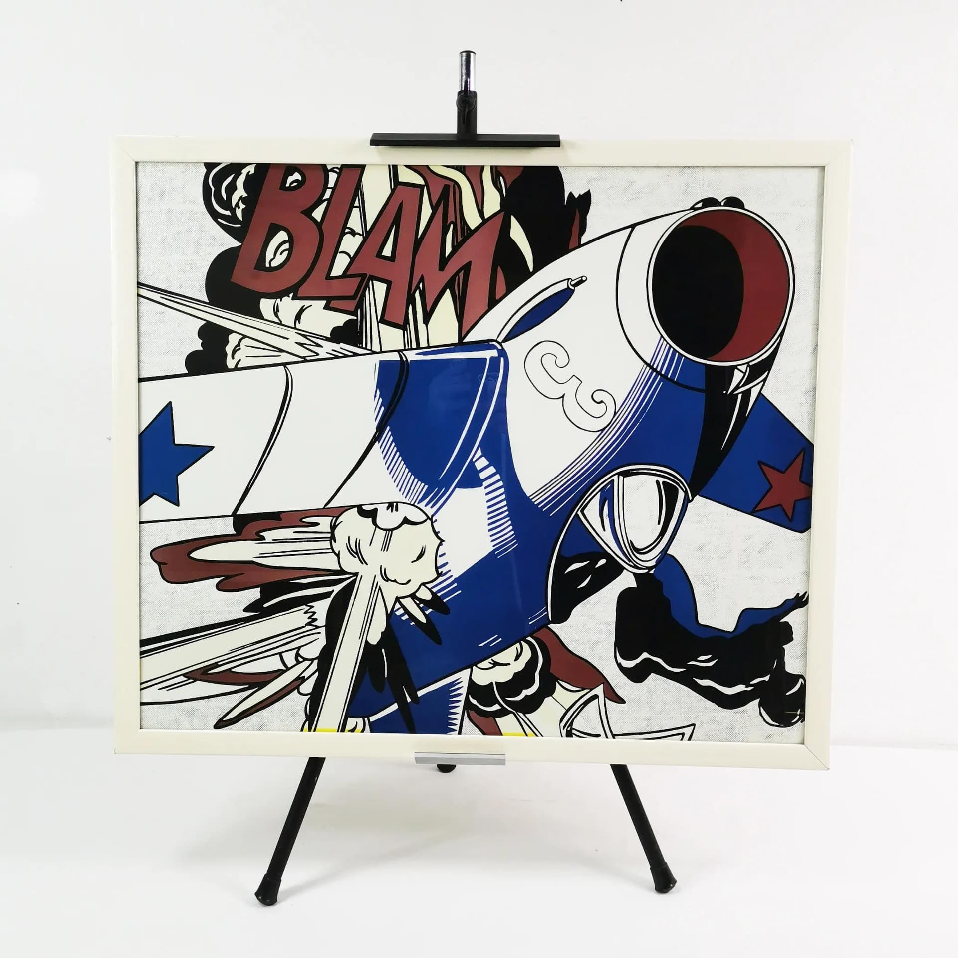 Grafika Blam, 61x71 cm, papier, proj. R. Lichtenstein, Niemcy, lata 90. - 335423