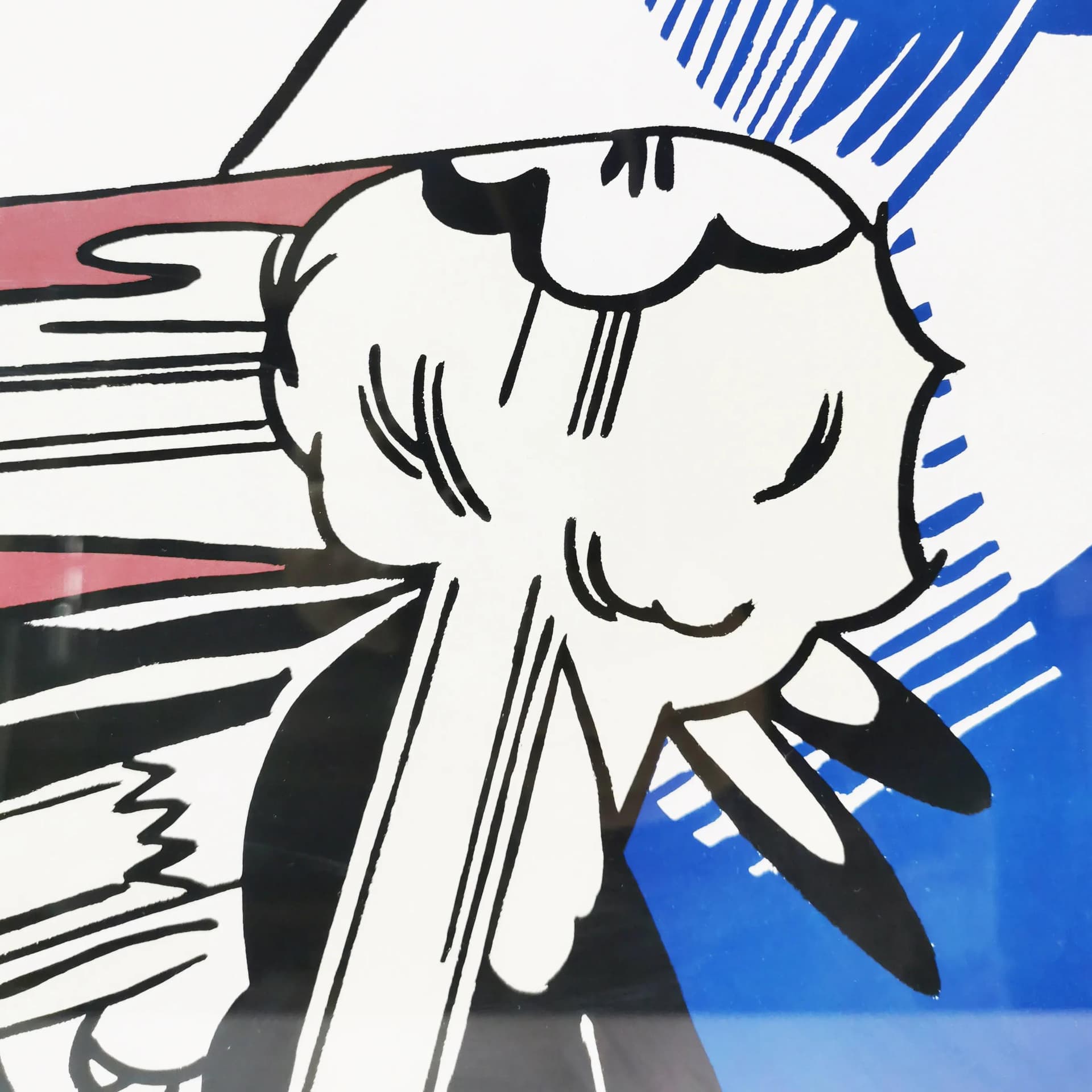 Grafika Blam, 61x71 cm, papier, proj. R. Lichtenstein, Niemcy, lata 90. - 335427