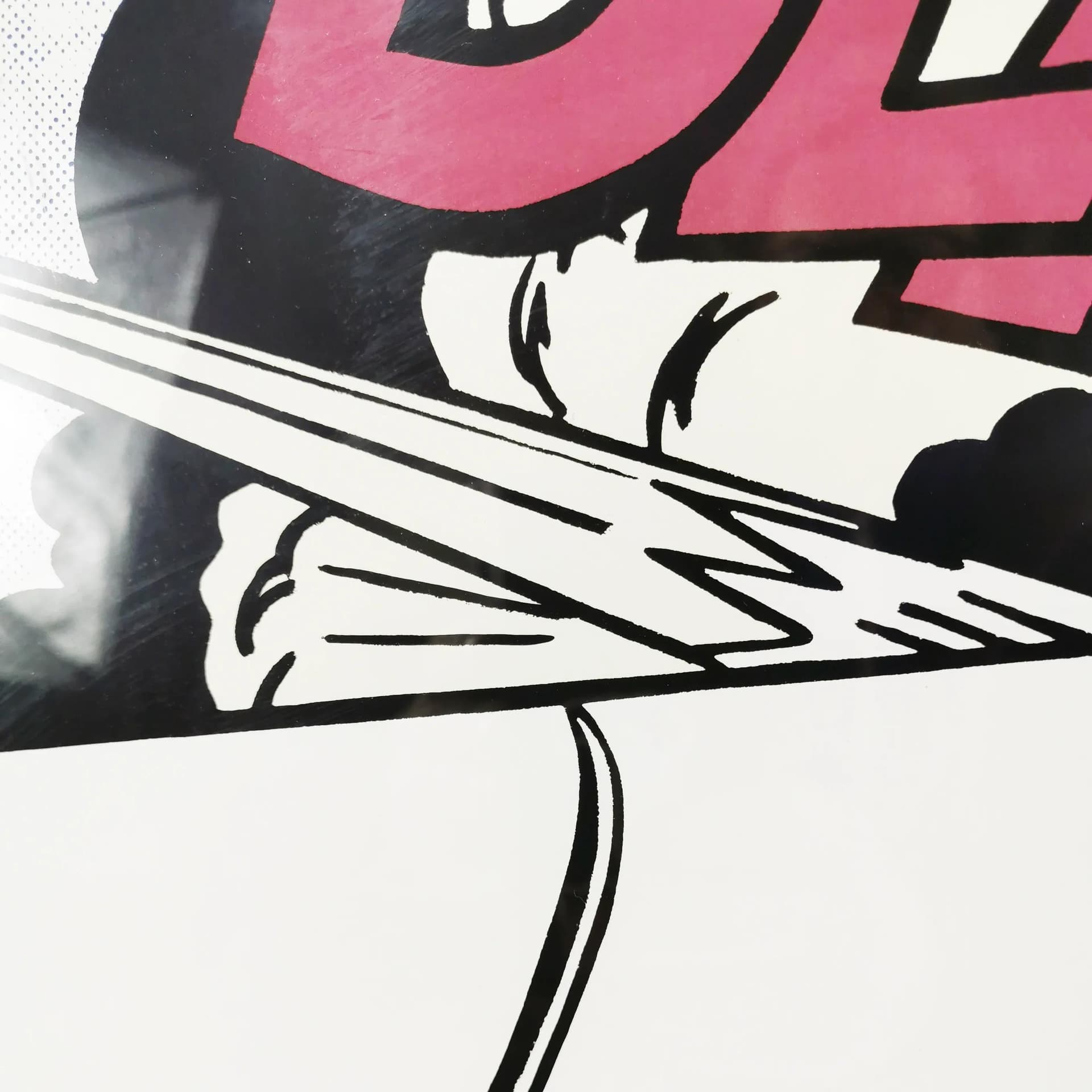 Grafika Blam, 61x71 cm, papier, proj. R. Lichtenstein, Niemcy, lata 90. - 335428